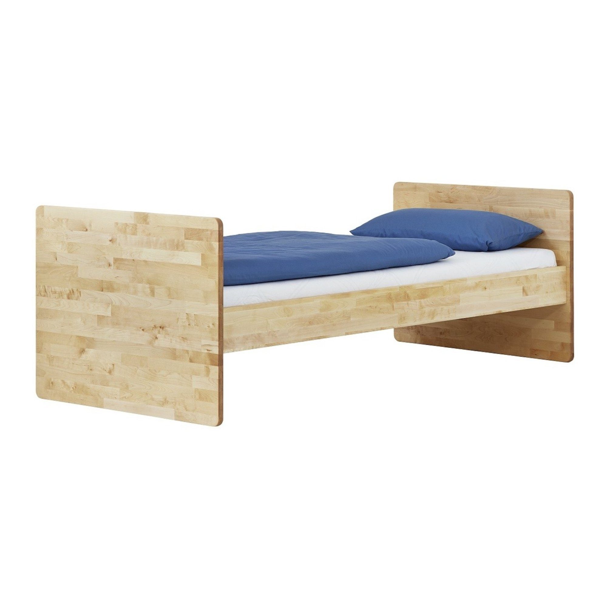 MeinMassivholz Kinderbett STOR (90 x 200 cm, 100 x 200 cm, 120 x 200 cm, 140 x 200 cm), Birke, Kinderzimmer, Jugendzimmer, Made in Germany, Natur geölt