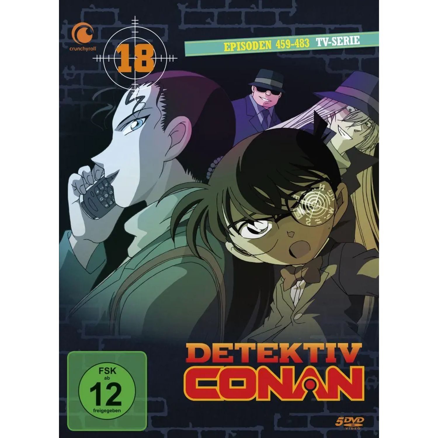 Crunchyroll DVD Detektiv Conan - TV-Serie - DVD Box 18 (Episoden 459-483) (5 DVDs)
