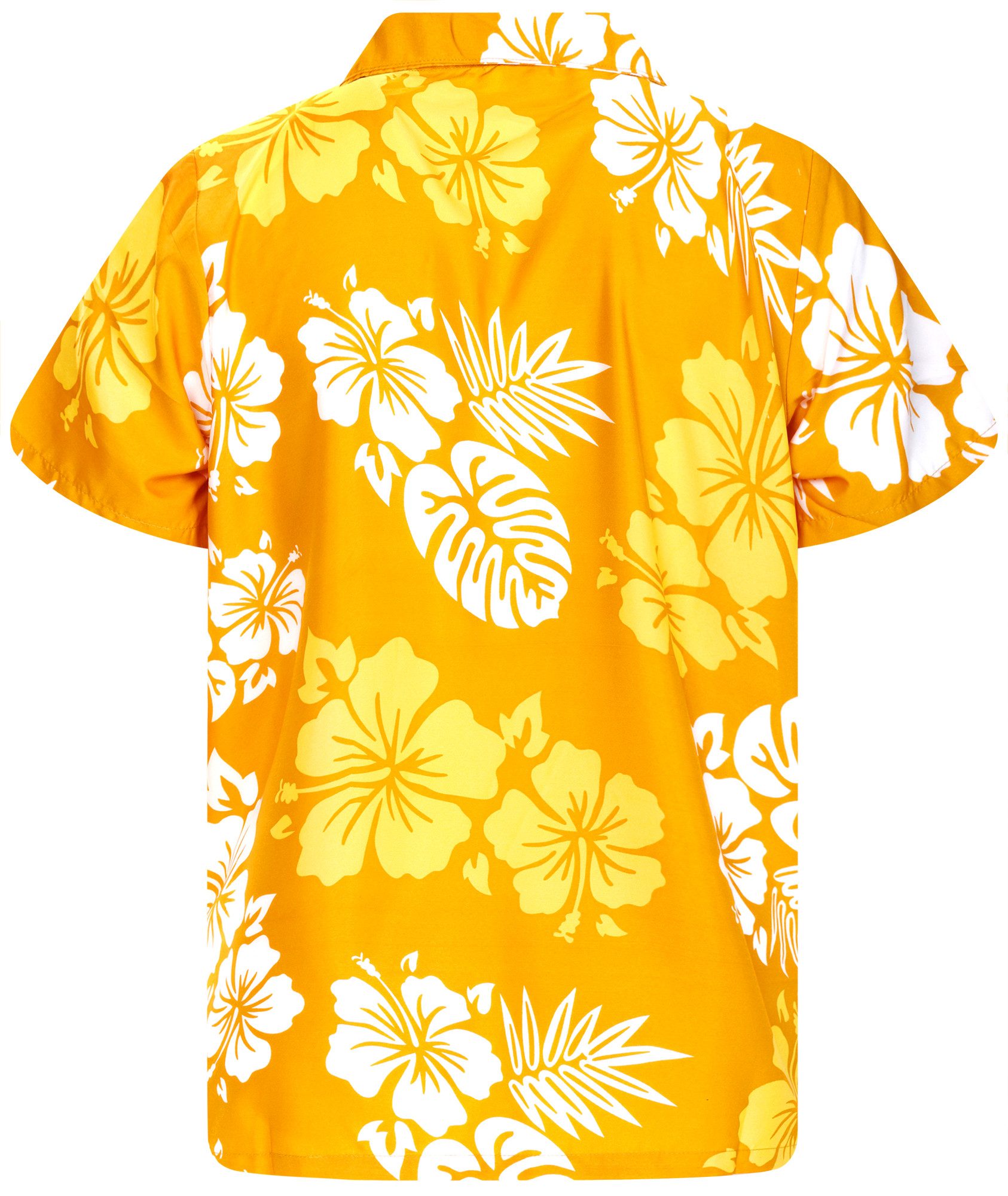 King Kameha Hawaiihemd Mono Hibiscus Funky Hawaii-Hemd Kurzarm Front-Tasche günstig online kaufen