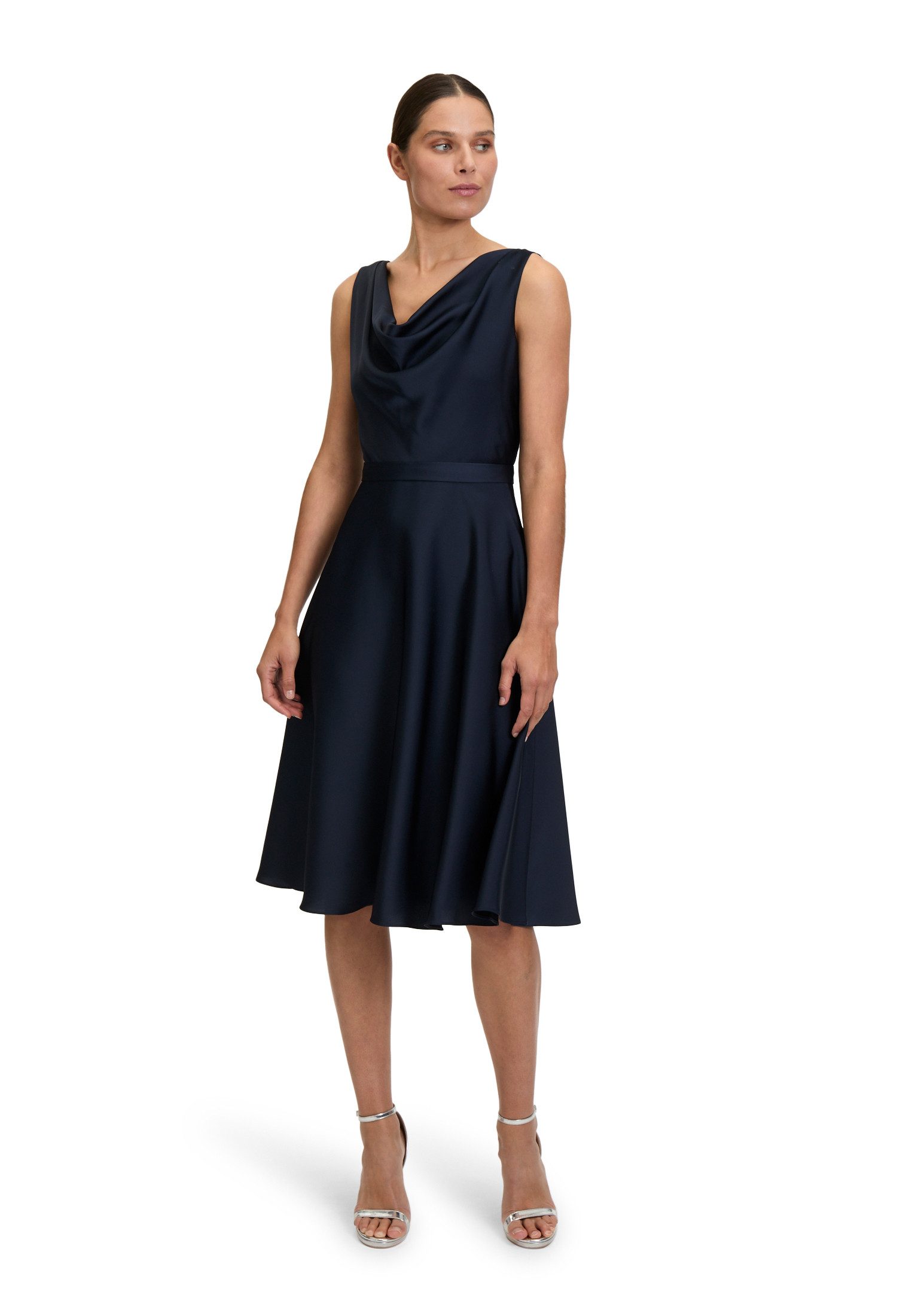 Vera Mont Cocktailkleid Damen mit Wasserfallausschnitt Form