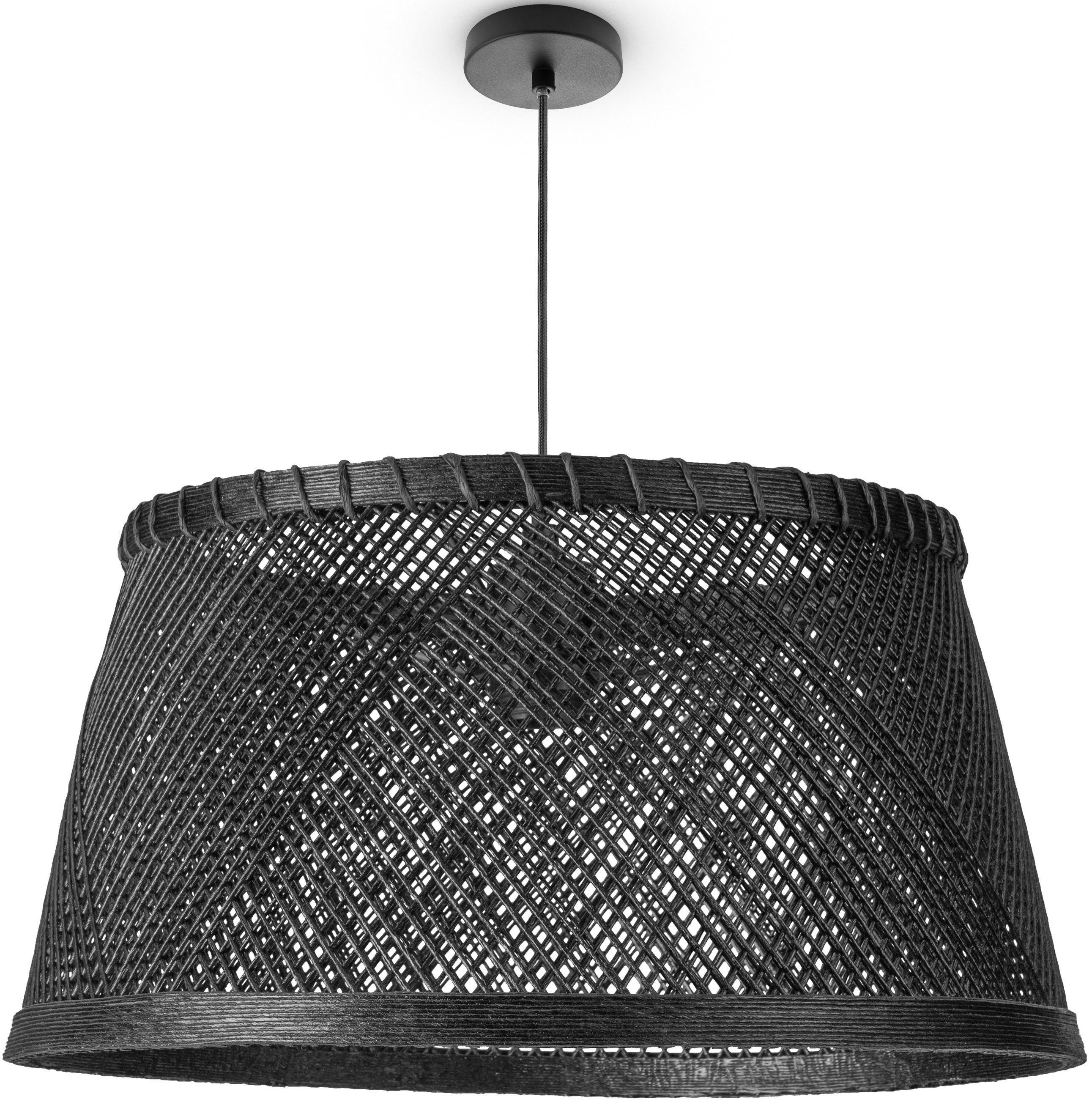 Paco Home Pendelleuchte In Schwarz – Skandi-Design Mit Holz & Stahl, Dimmbar & Längenverstellbar
