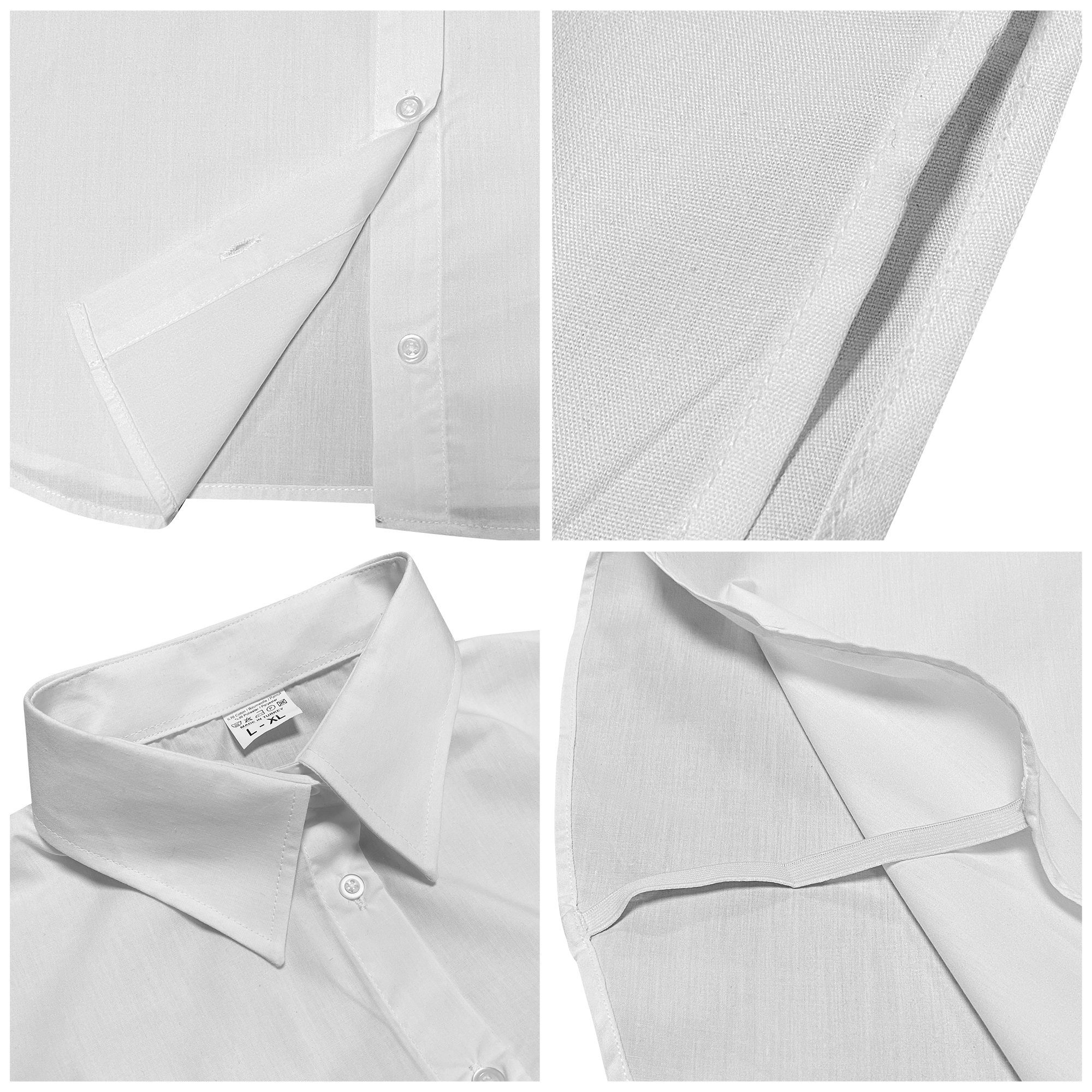 Fake Kragen Damen Mit Ärmeln - Abnehmbarer Hemdkragen Für Outfit-Upgrade