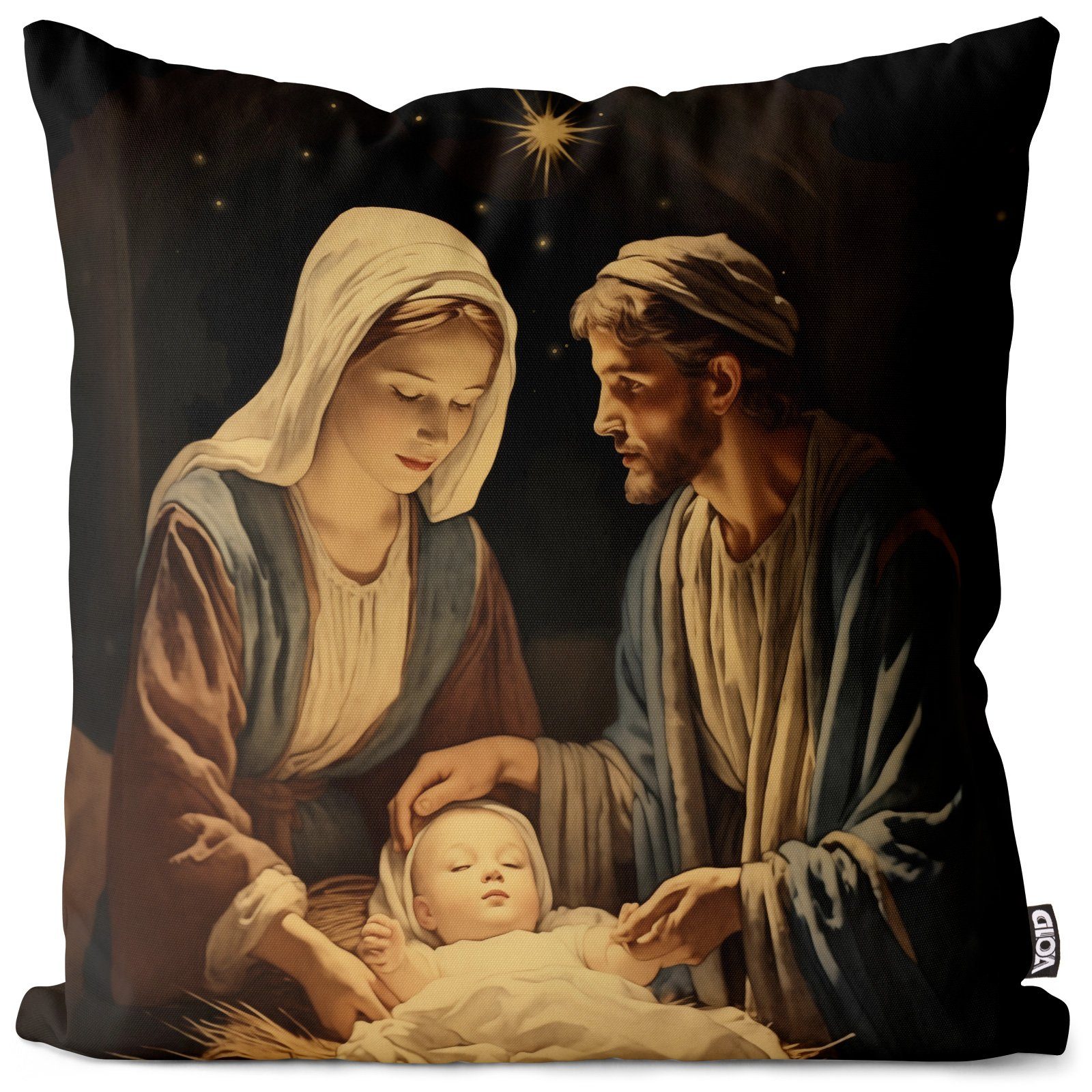 Kissenbezug, VOID (1 Stück), Weihnachtsgeschichte Geburt Jesu weihnachten krippe geburt beth-lehem