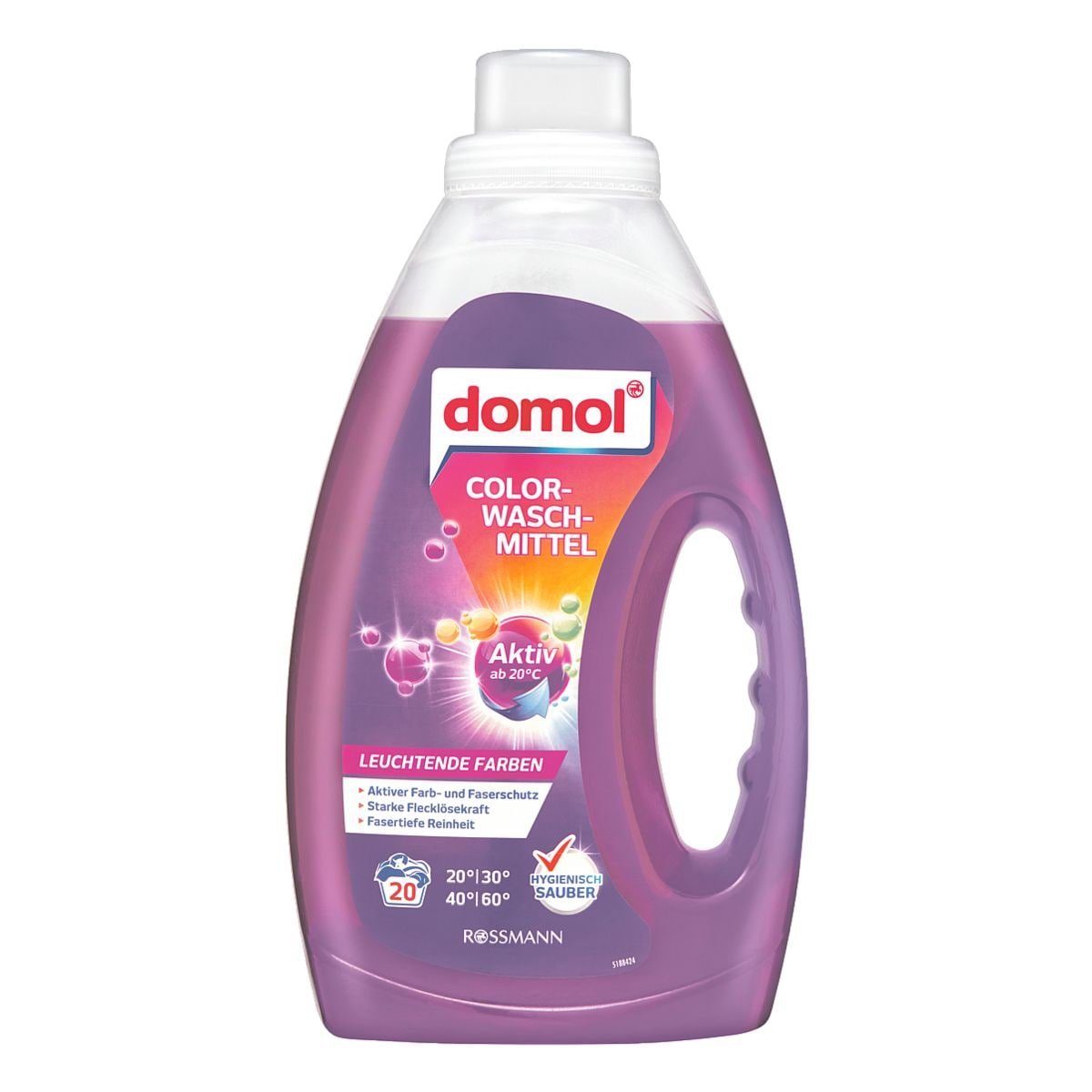 Domol Colorwaschmittel (20 WL, 1,1 Liter, für bunte Wäsche)