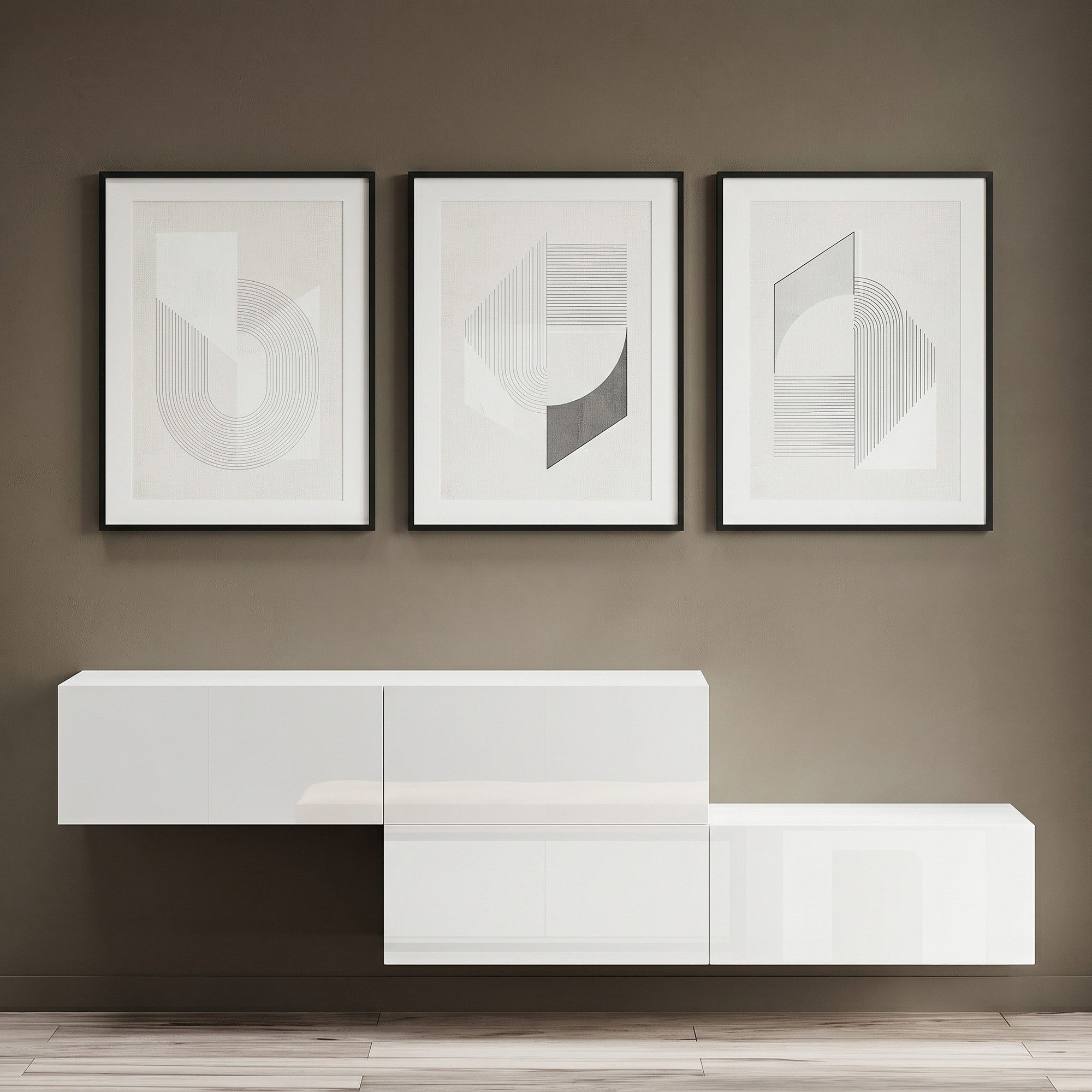 Planetmöbel Garderobenschrank Flur Möbel Garderobe (schmaler Flurschrank mit Stauraum, Flurgarderobe mit Soft-Open Funktion) Flurkommode vielseitig kombinierbar, 2x 140 cm