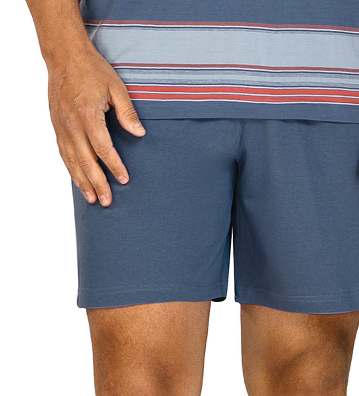 Comte Shorty Lunar Lounge (Set, 2 tlg., 2-teilig) Herren Pyjama kurz Shorty Kurzarm Baumwolle große Größen