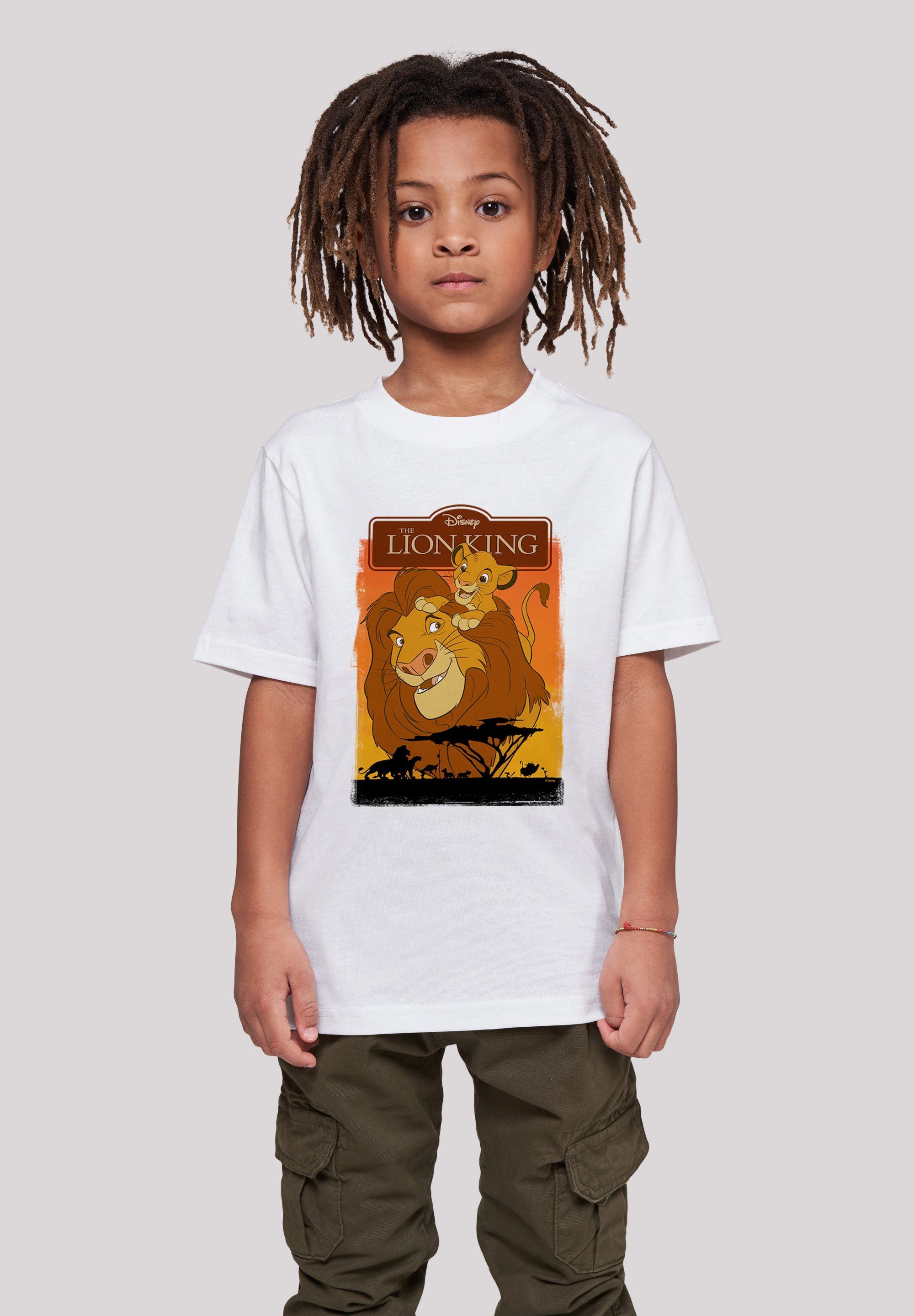 F4NT4STIC T-Shirt König der Löwen Simba und Mufasa Print, Bequemer Schnitt  zum rundum wohlfühlen