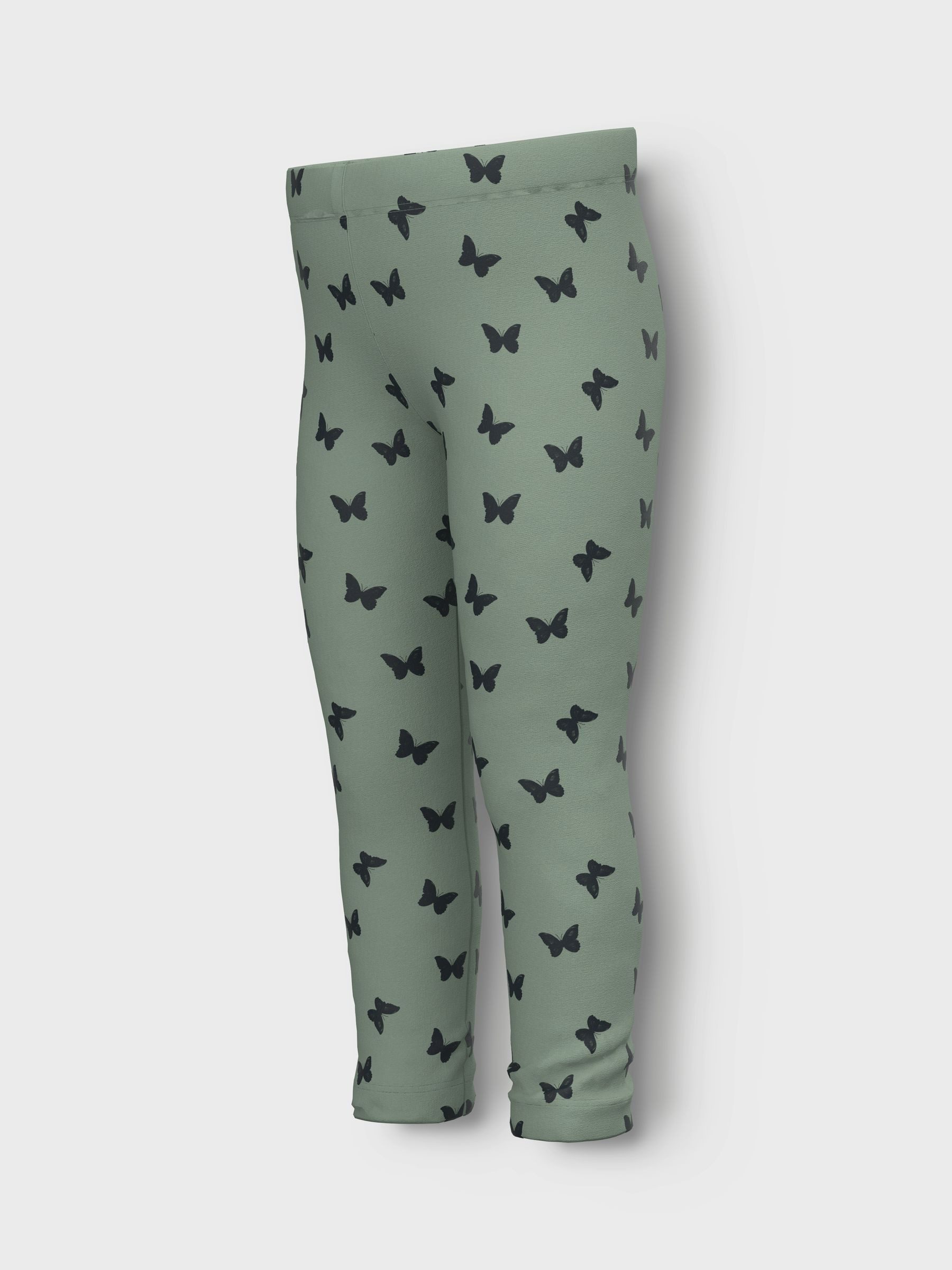 Name It Stoffhose 2er-Set Regular Fit Elastisch Allover-Print (2-tlg) NMFDAVINA SWEAT FLEECE LEGGING BRU NOOS