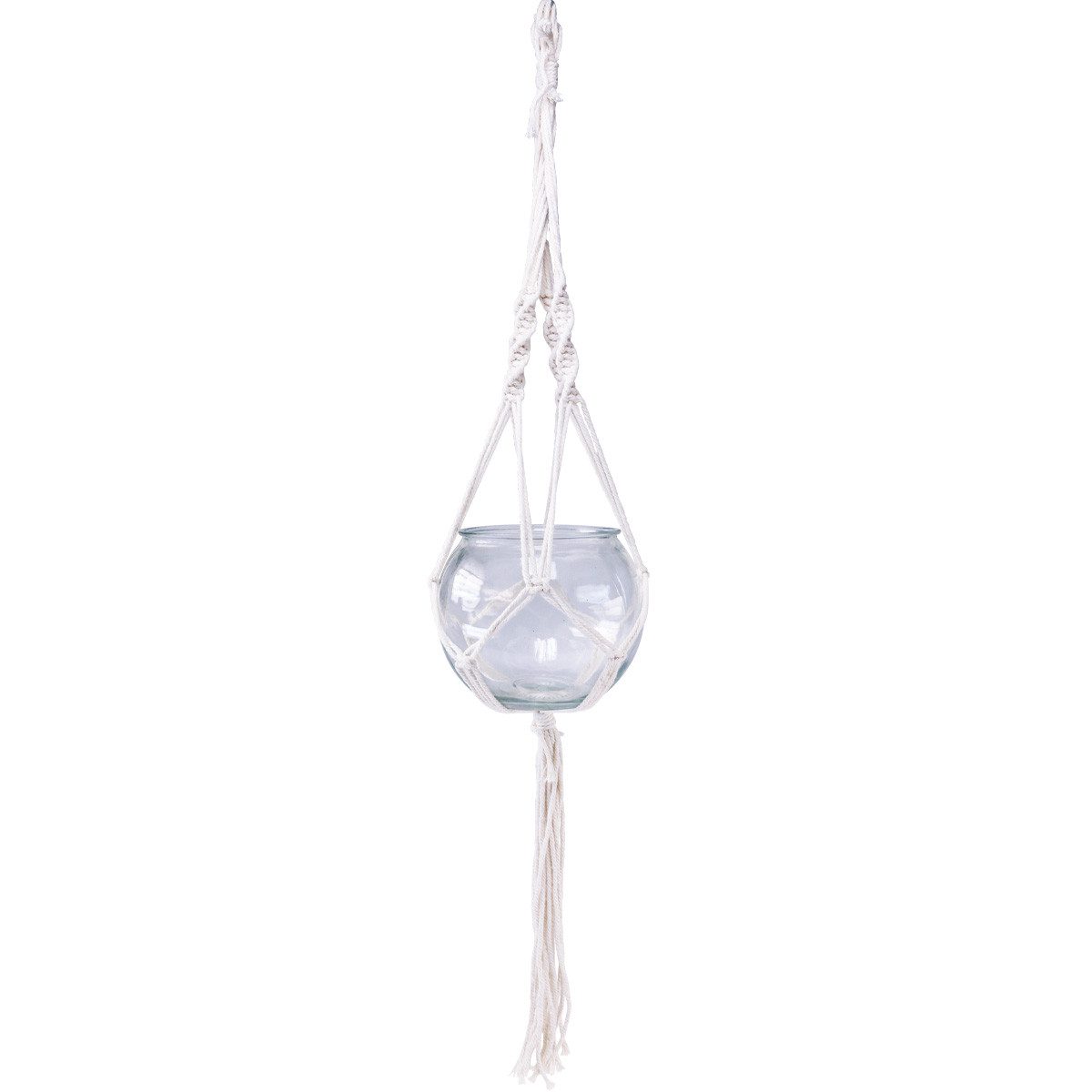 Viana Blumenampel Makramee Blumenampel Glas Deko günstig online kaufen