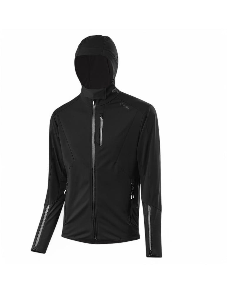 Löffler Hybridjacke Opus 21 mit Kapuze (winddicht, atmungsaktiv) schwarz Herren
