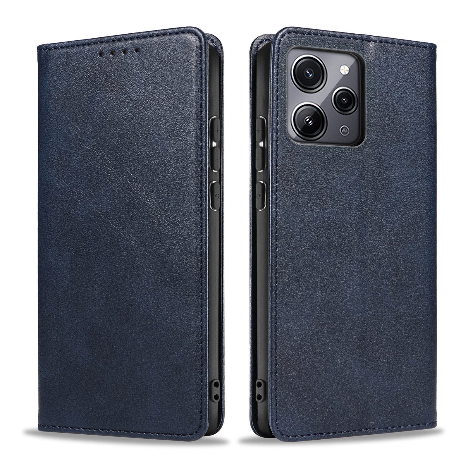 Tec-Expert Handyhülle Tasche Hülle für Xiaomi Redmi 12 6.79 Zoll, 6.79", Cover Klapphülle Case mit Kartenfach Fliphülle aufstellbar