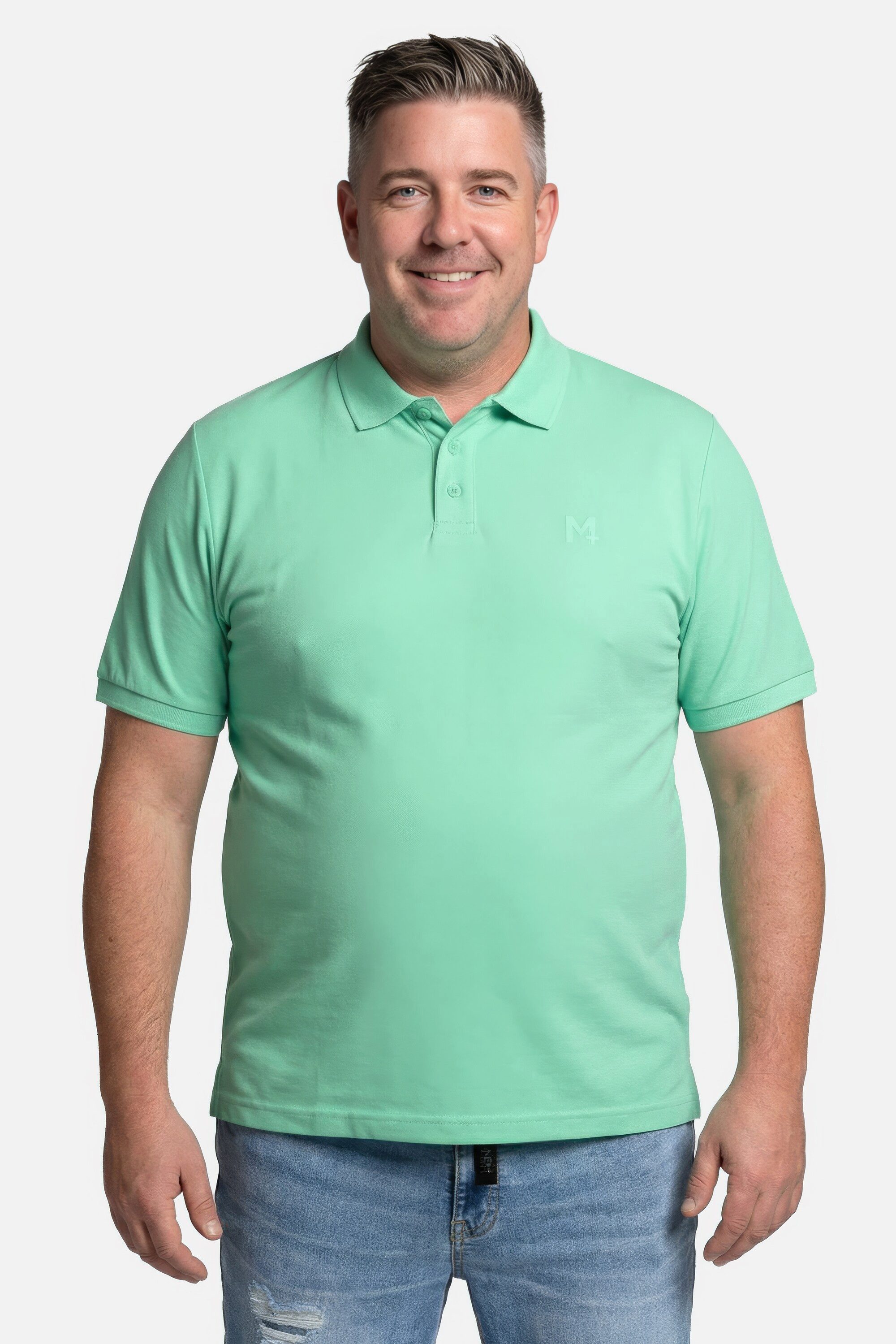 Men Plus Poloshirt Poloshirt Basic Piqué Halbarm günstig online kaufen