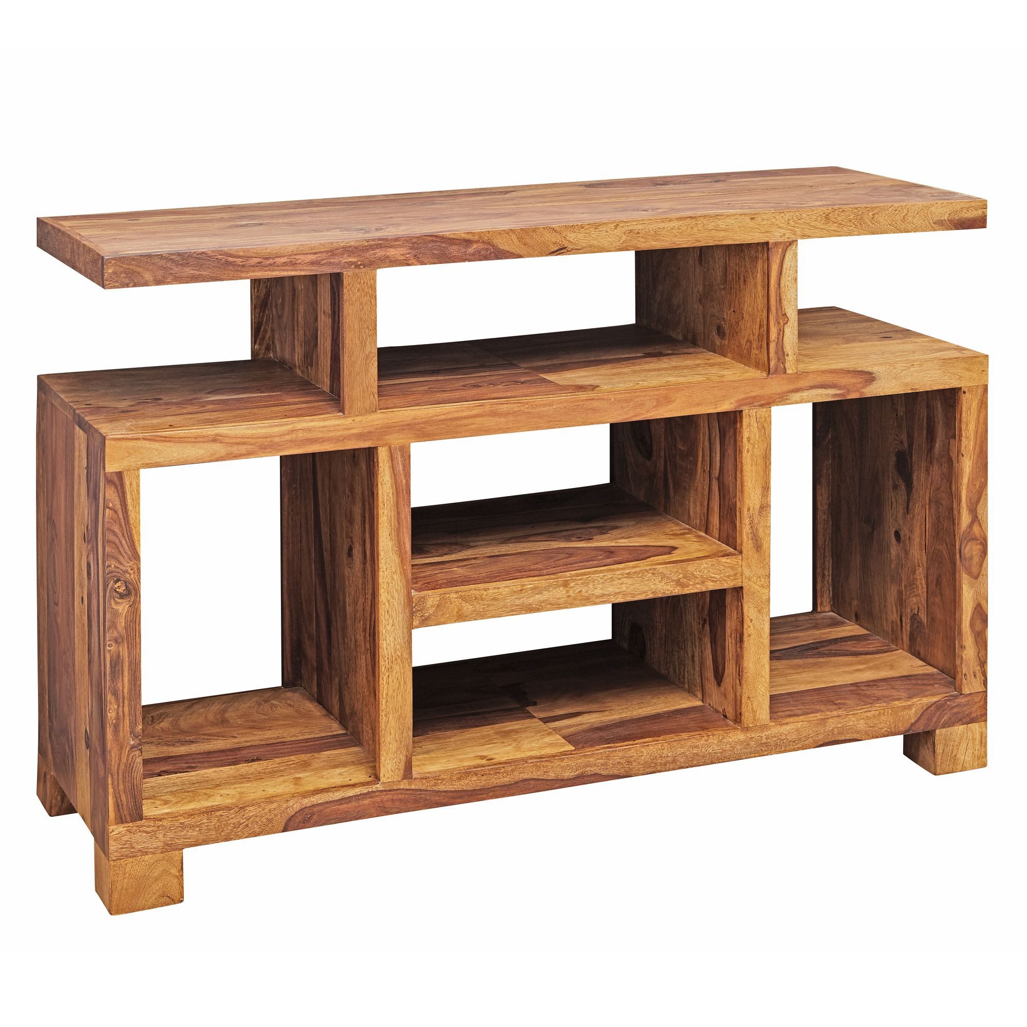 furnicato Sideboard Anrichte Massivholz, Walnuss Finish 115x76x40 cm (1 St)