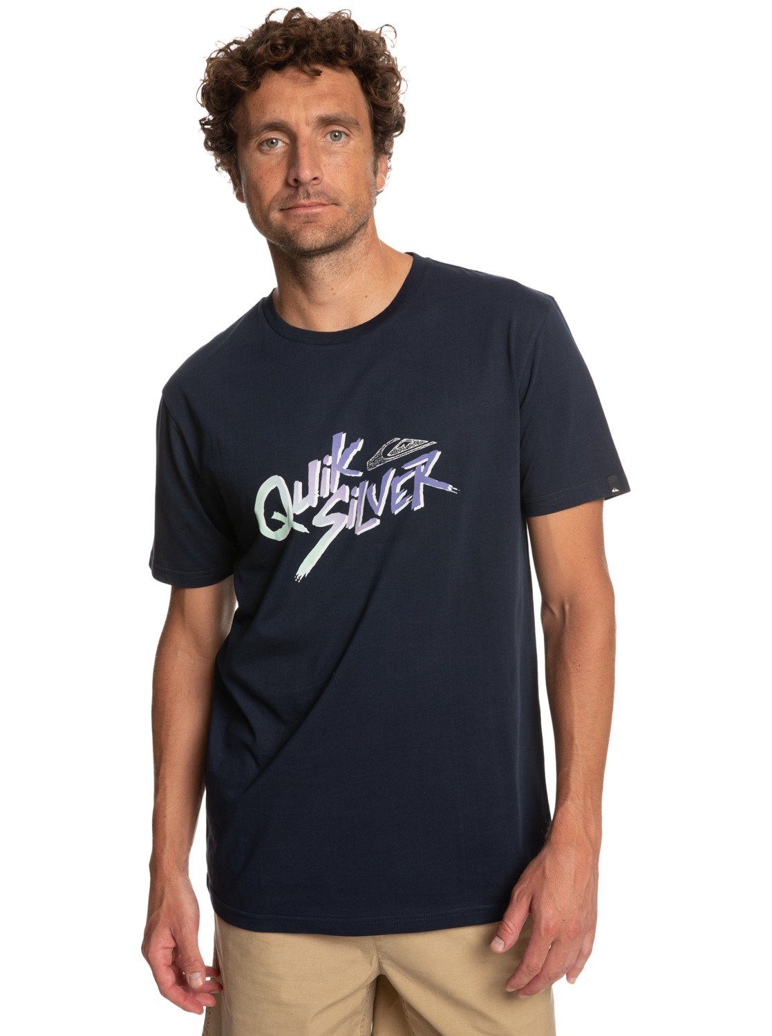 Quiksilver Blazer T-Shirt Navy Move Signature