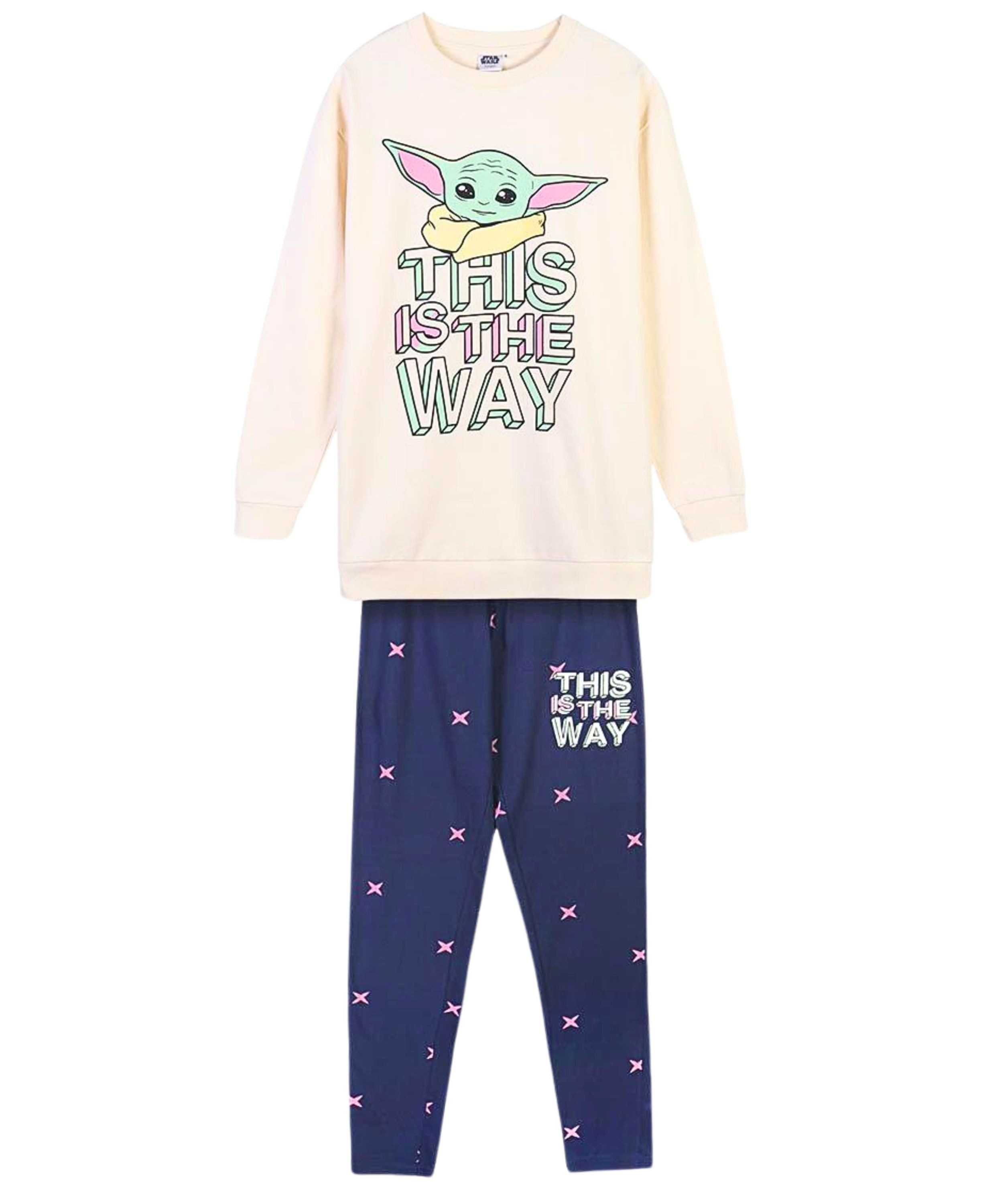 Star Wars Schlafanzug This is the way - The Mandalorian Grogu (2 tlg) Pyjama langarm