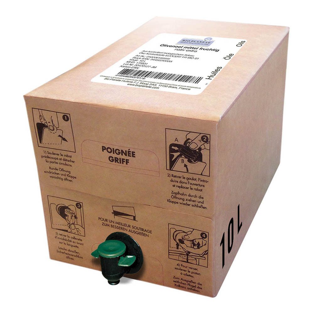 Bio Planete Speiseöl Olivenöl nativ extra mild - OIL IN BOX 10L