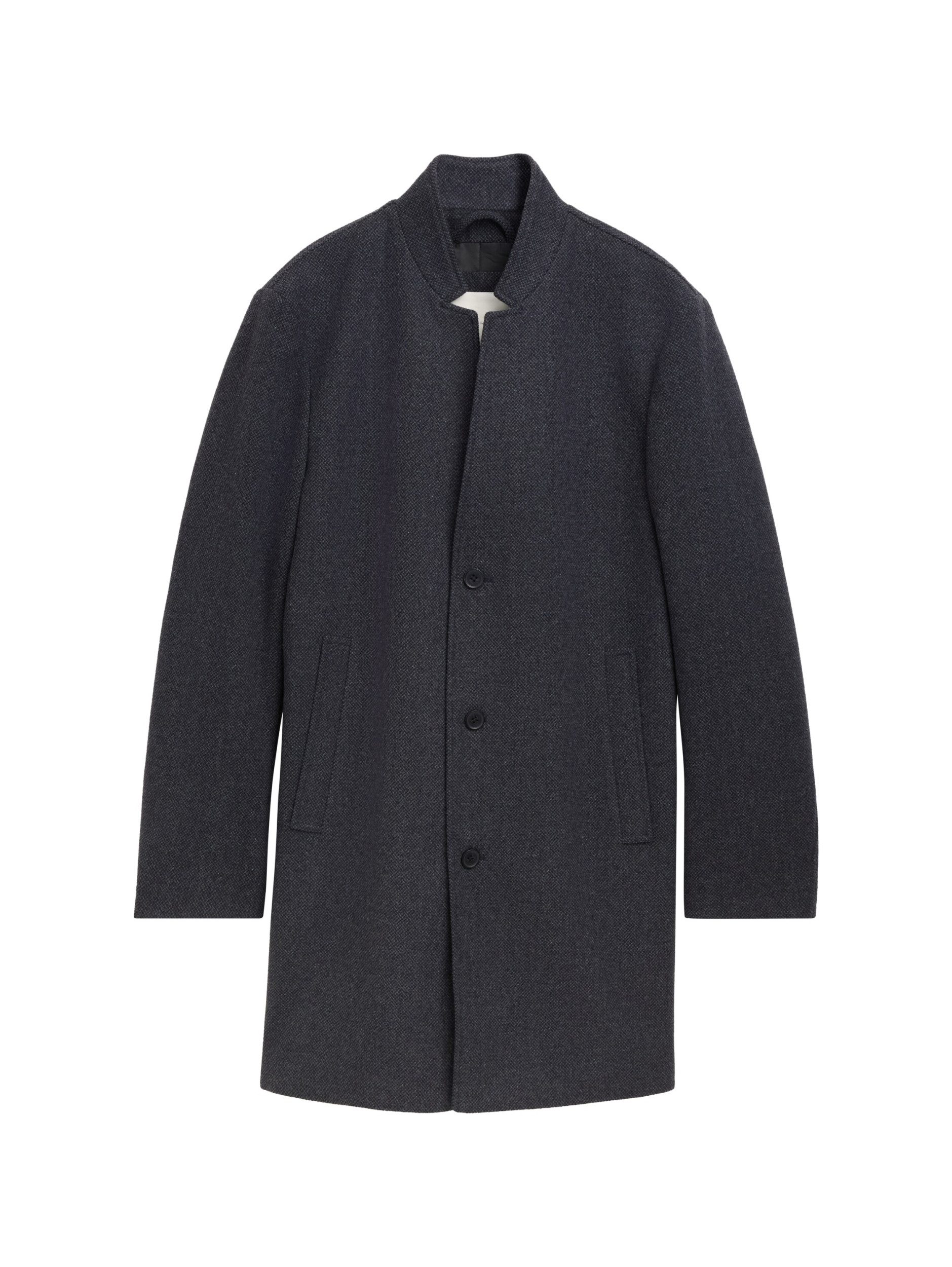 TOM TAILOR Denim Kurzmantel wool coat blueish salt and pepper