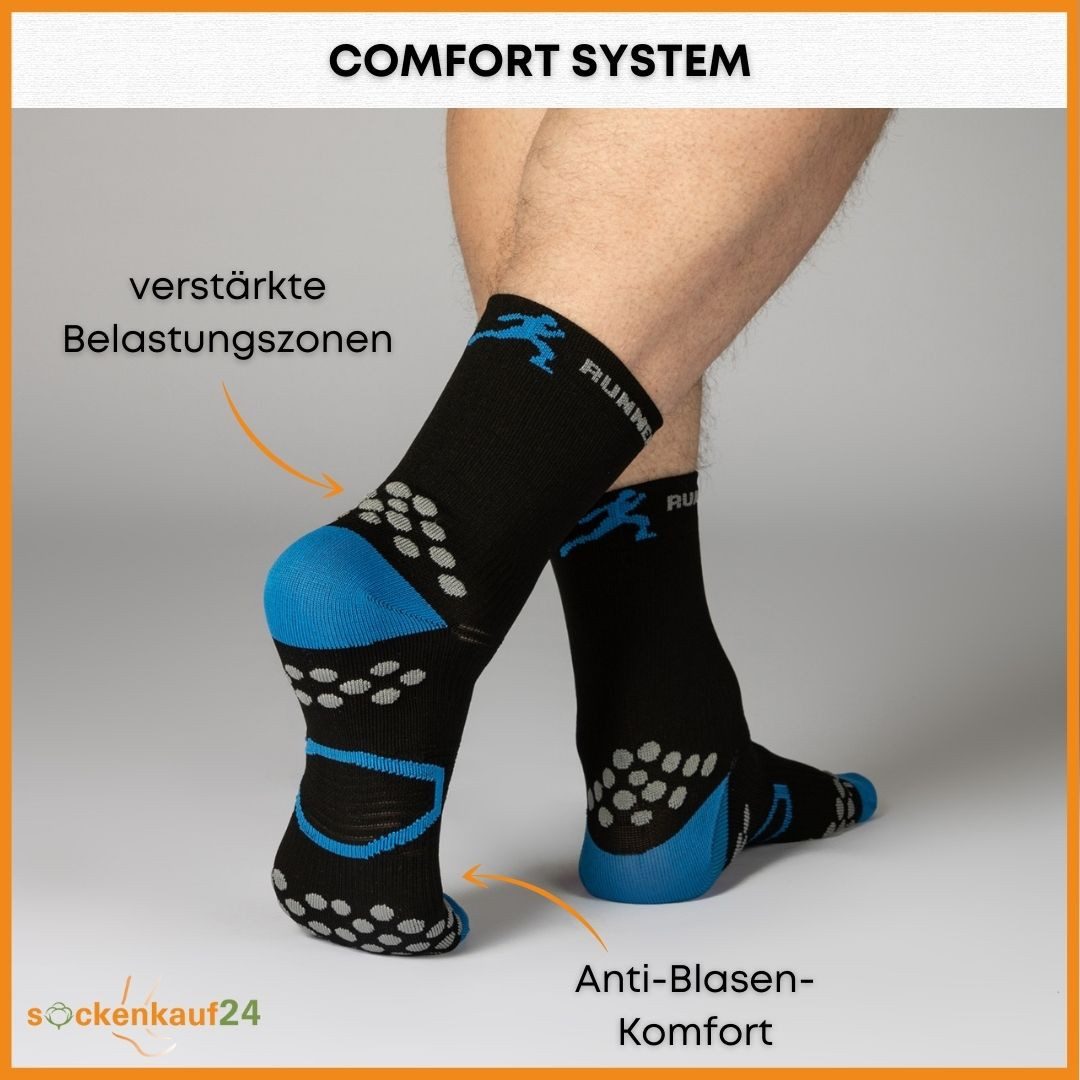 sockenkauf24 Laufsocken Sportsocken für Herren & Damen Laufsocken (3-Paar) Atmungsaktive Running Socks 50201P WP