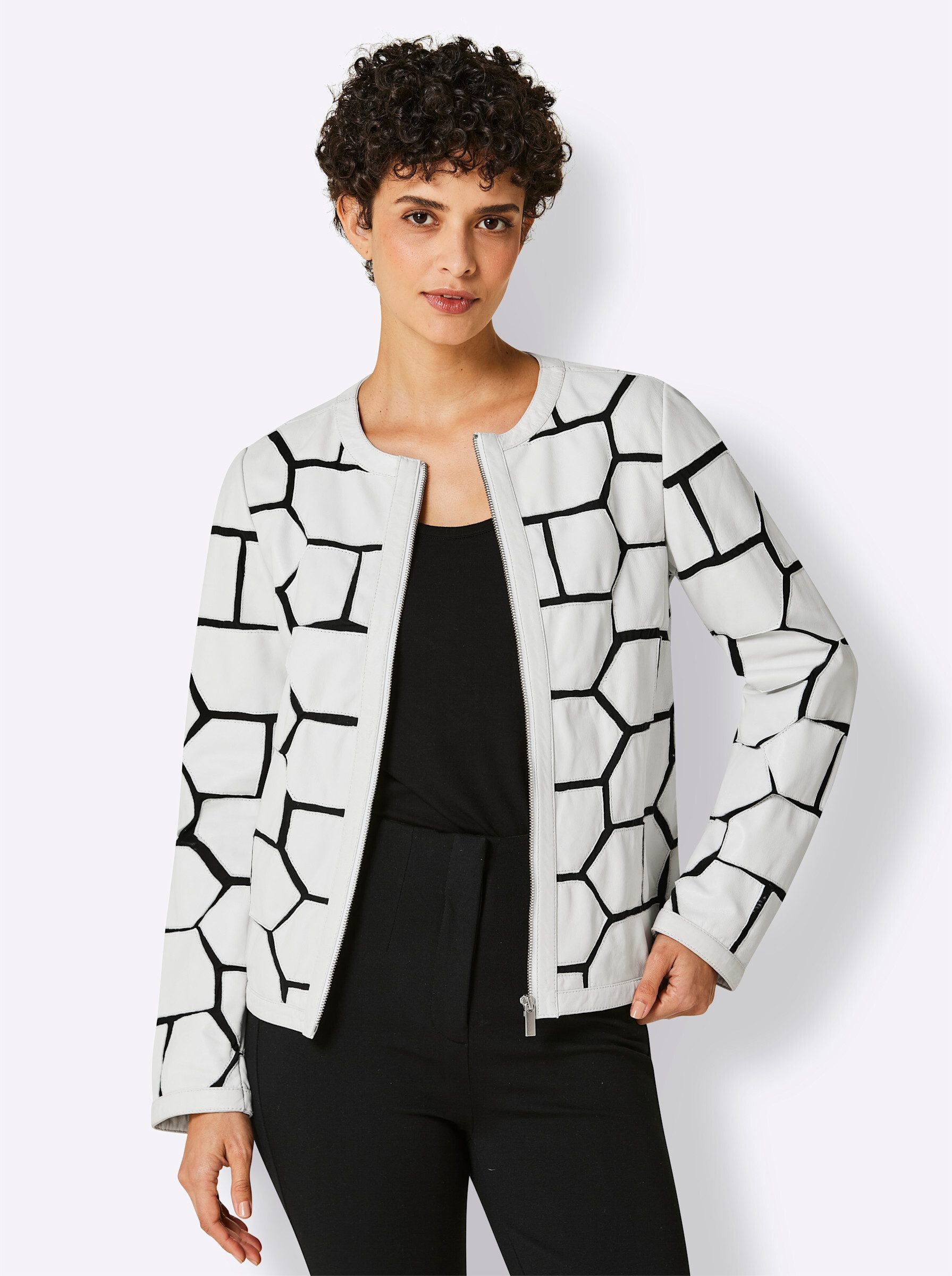 Blusenblazer Lederblazer