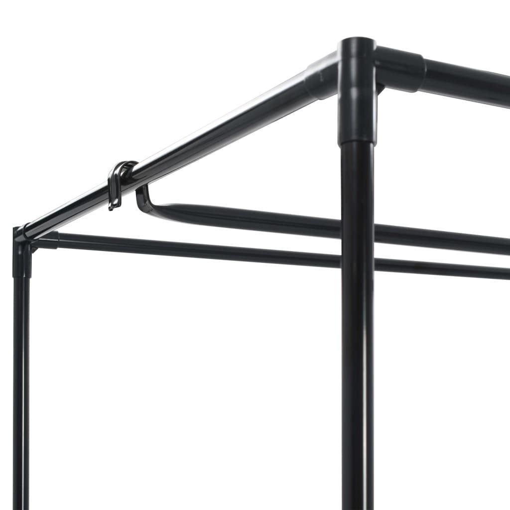 Schwarz Kleiderschrank Stk. 2 Kleiderschränke furnicato 75×50×160 cm