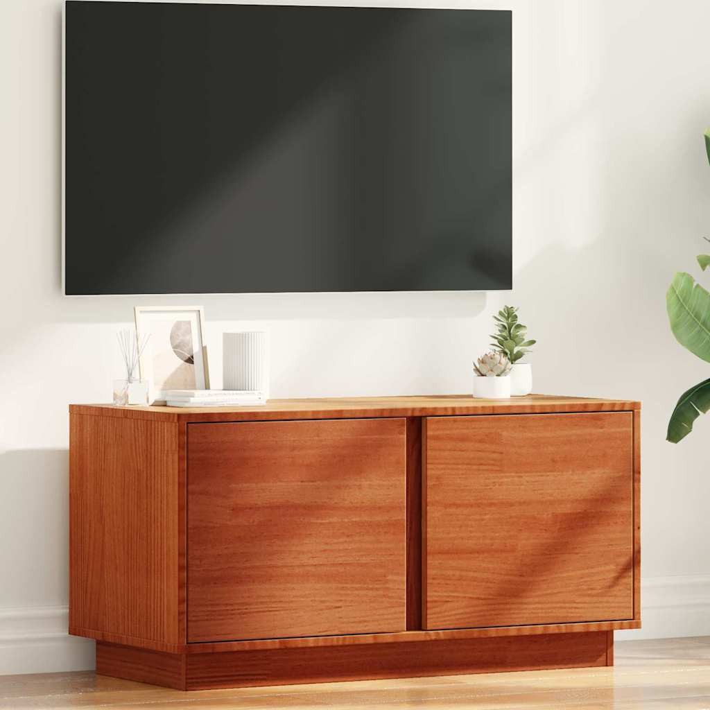 vidaXL TV-Schrank TV-Schränk Wachsbraun 80 x 35 x 40,5 cm Massives Kiefernholz (1-St)