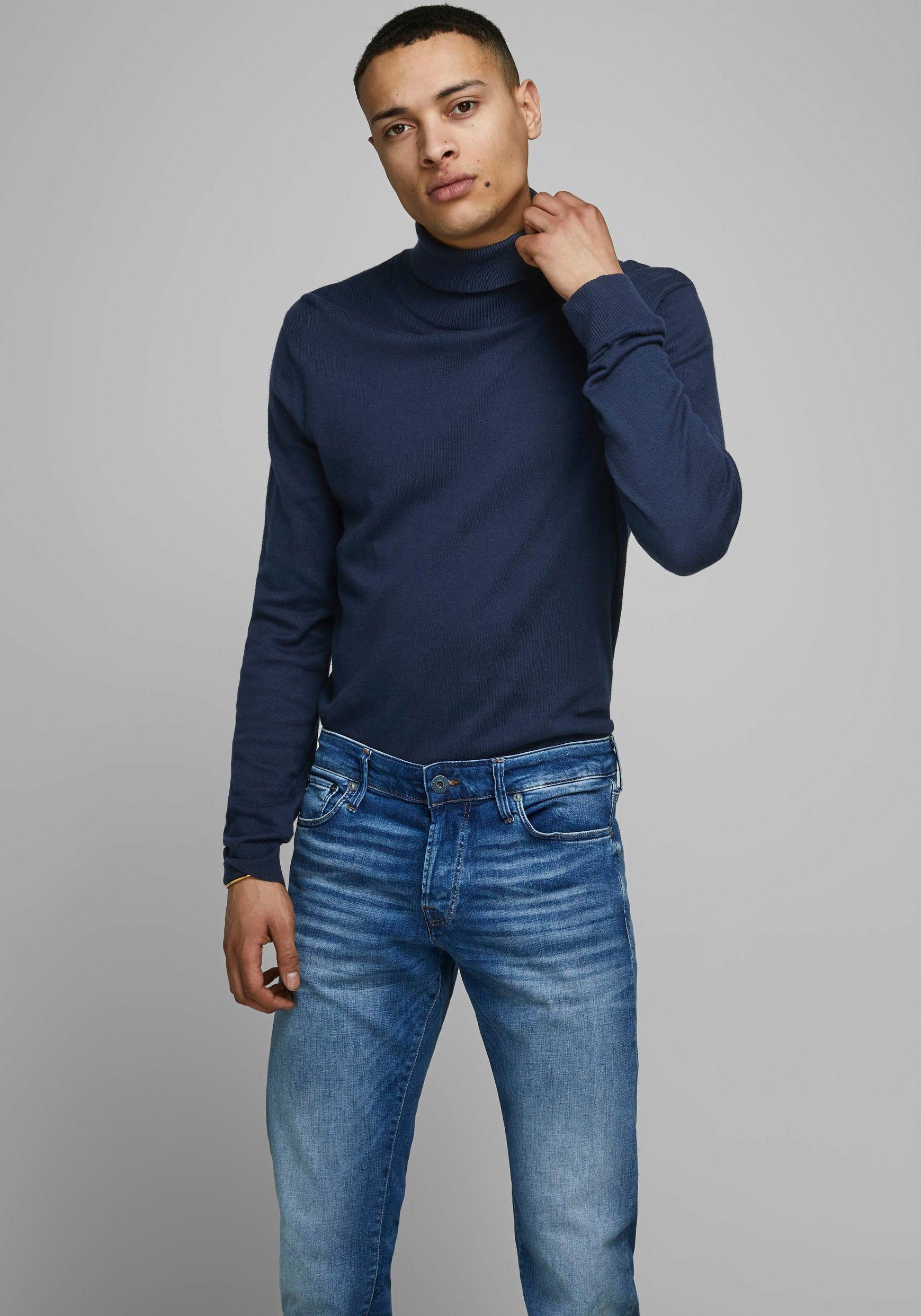 Jack & Jones Herren Sweater Pullover mit Rundhals Ausschnitt JJEHILL günstig online kaufen