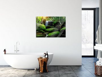 Pixxprint Glasbild Regenwald in Thailand, Regenwald in Thailand (1 St), Glasbild aus Echtglas, inkl. Aufhängungen und Abstandshalter