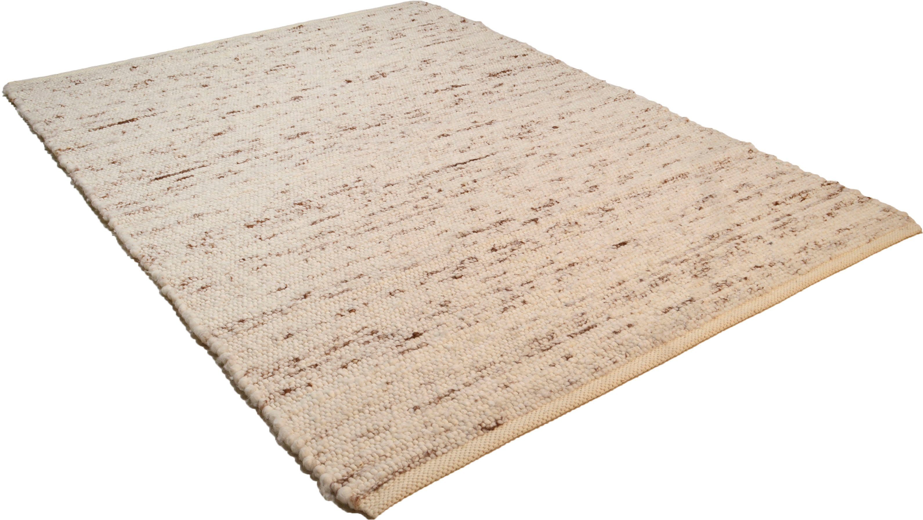 THEKO Wollteppich Allgäu Super, handgewebt, rechteckig, Höhe: 10 mm, Handweb Teppich, reine Schurwolle, auch als Läufer, Kundenliebling