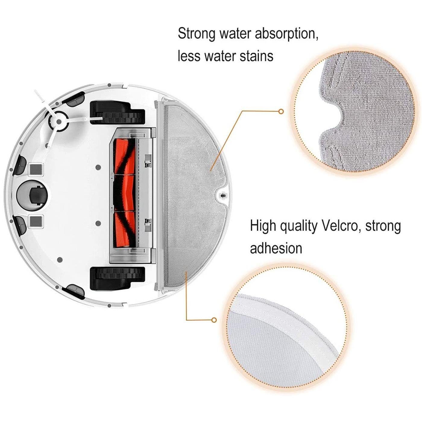 VERCO Reinigungsbürsten-Set Reinigungskit für Roborock, S5, S5 Max, S50, S51, S52, S55, S6, S6 Max, S60, S65, E22, E25, P5, T4, T6, (18-tlg), Ersatz Teile Set Wartungskit Filter Seitenbürste Zubehör Bürste