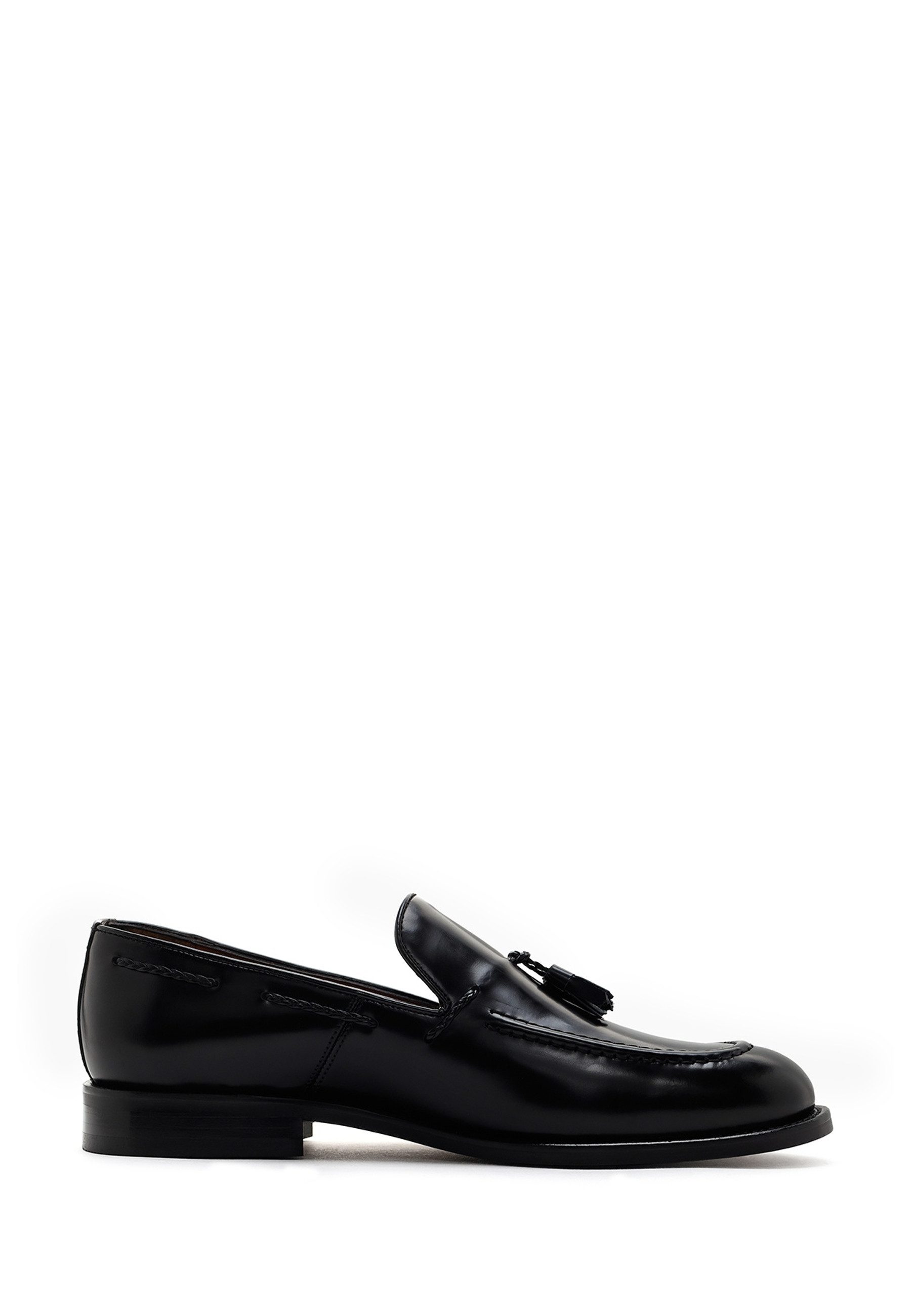 Derimod Klassische Loafer aus Leder Loafer Echtes Leder, Lederfutter, Neolit-Sohle, Slip-On, Quastendetail