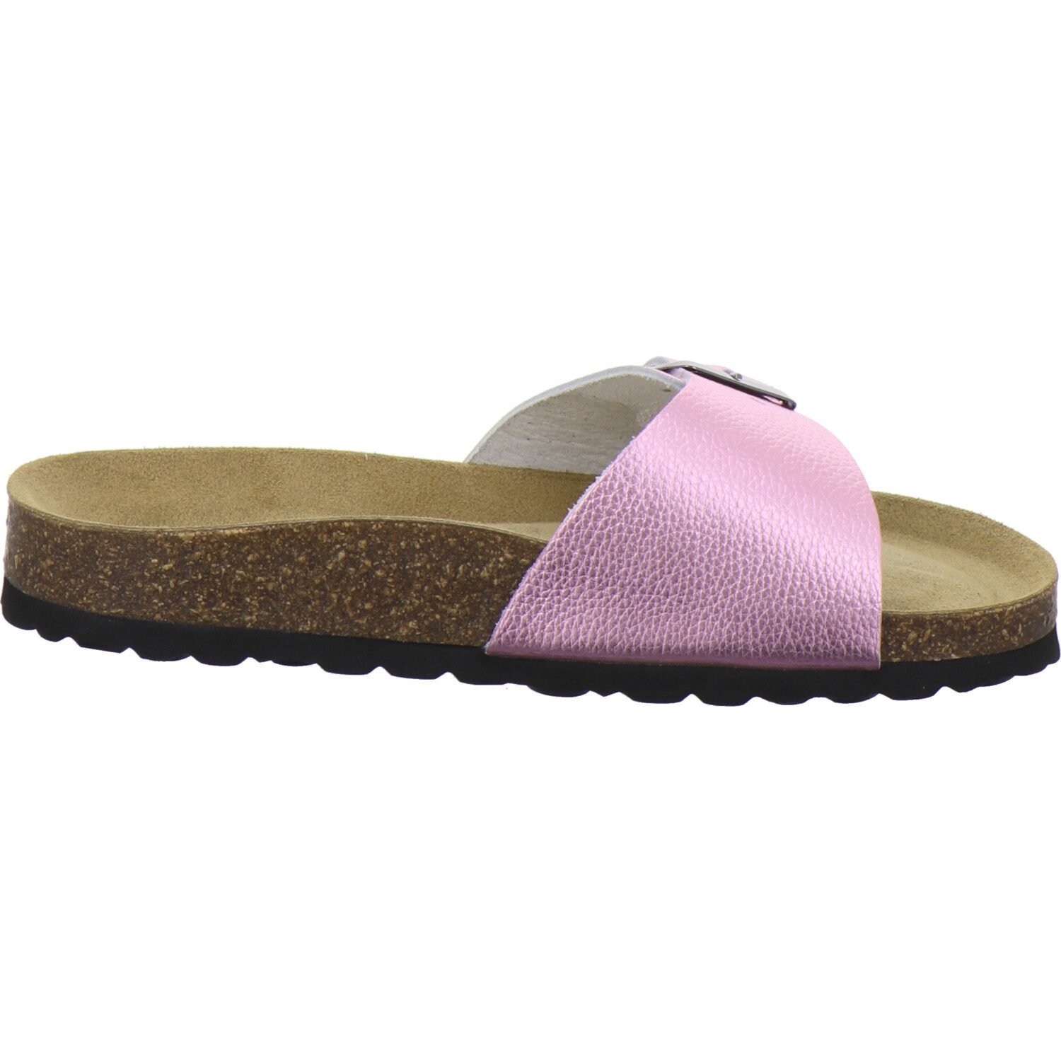 AFS-Schuhe 211233 Sommer Pantolette für Damen mit Fußbett, bequeme Sandalen aus Leder