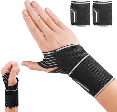 COOL-i ® Handgelenkbandage, 2PCS Handgelenkbandage Einstellbare Atmungsaktive Handgelenkschoner für Fitness, Handgelenkstütze, Bodybuilding, Kraftsport.