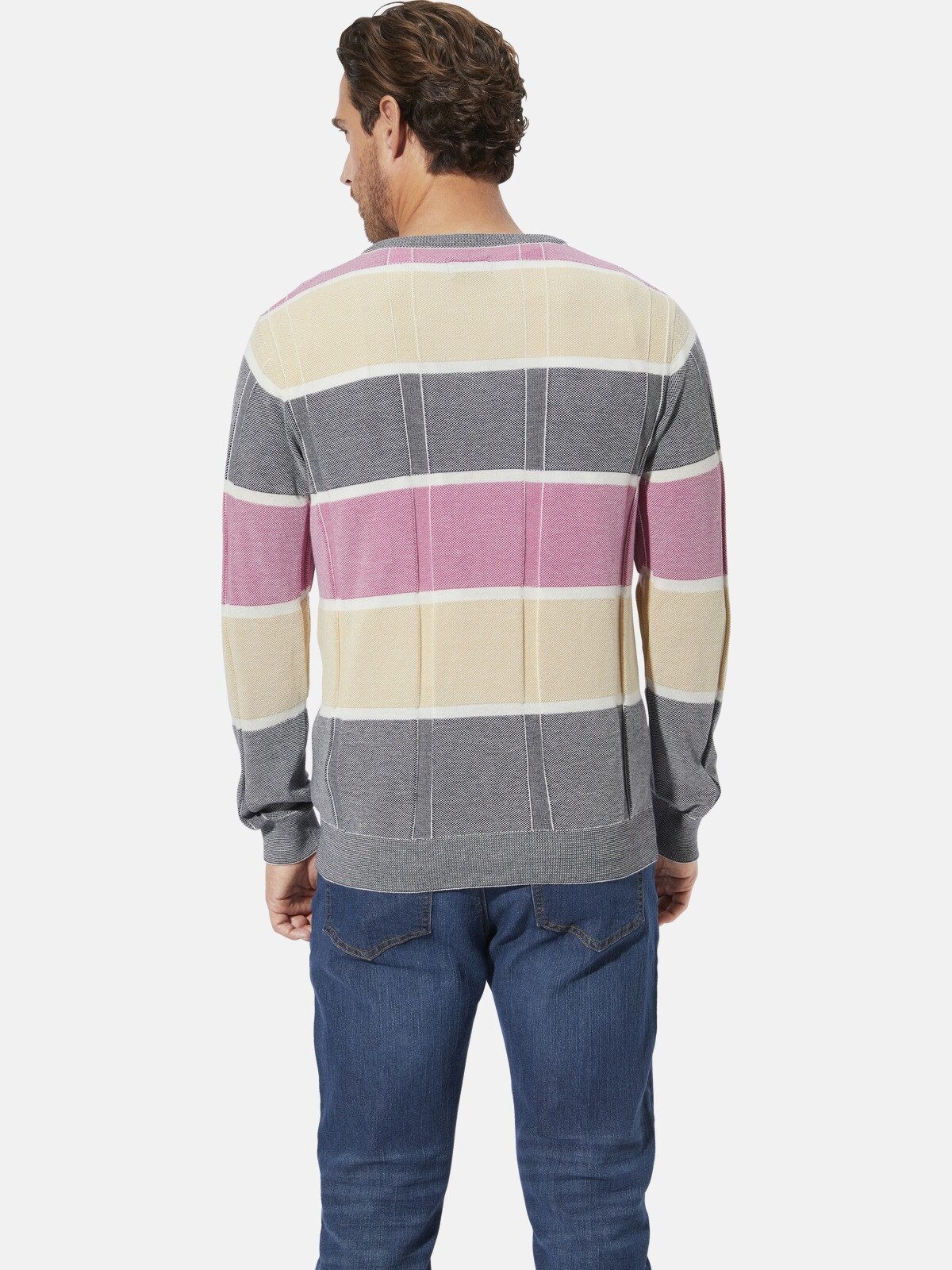 Babista V-Ausschnitt-Pullover ONIR mit Strukturmuster