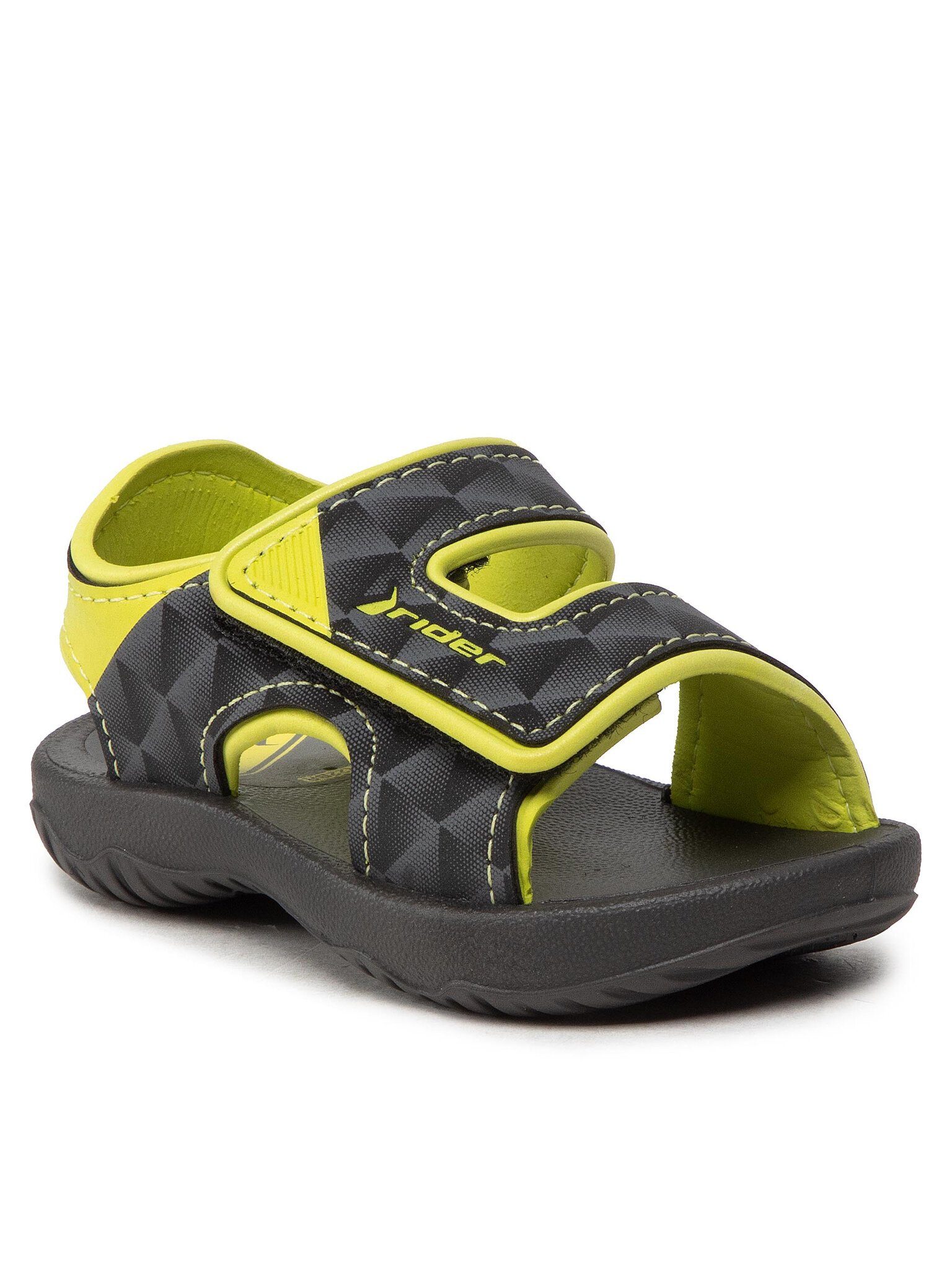 Rider Sandalen Basic Sandal V Baby 83070 Black/Neon Yellow 25135 Sandale