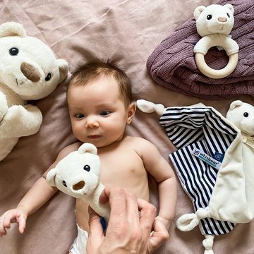 Whisbear Kuscheltier-Rassel Greifspielzeug Rassel Baby Babyausstattung