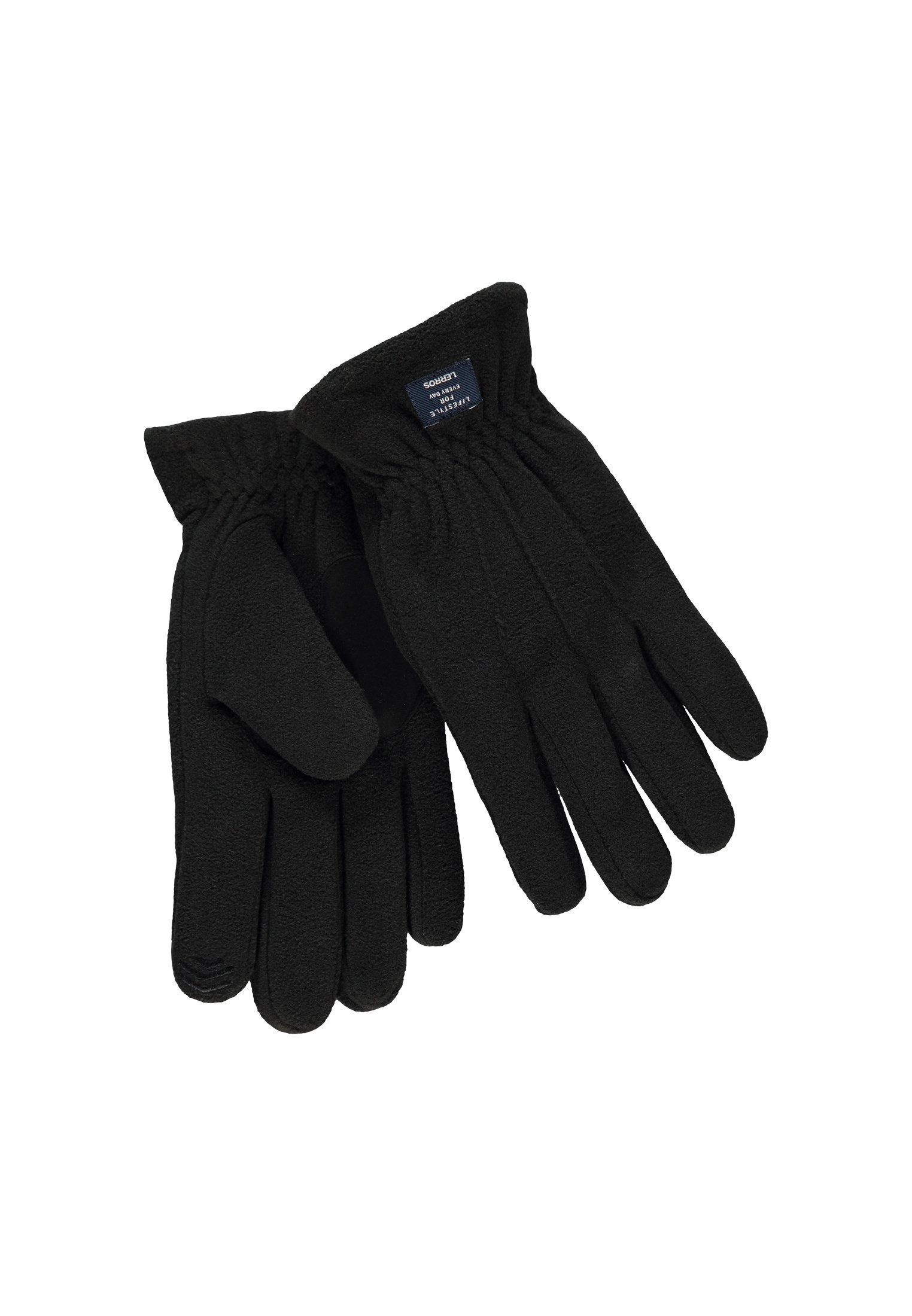 LERROS Fleecehandschuhe LERROS Fleece-Handschuh, unifarben BLACK