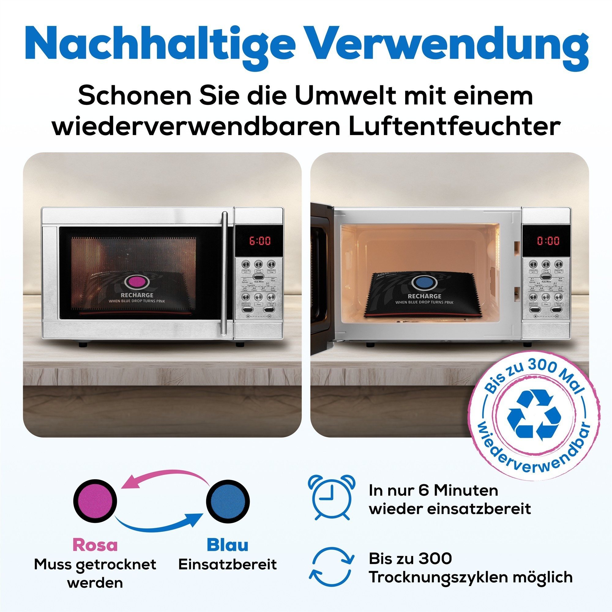 Smart-Planet Granulat-Luftentfeuchter Luftentfeuchter Smart-Planet® Auto Kissen 350g für Innenraum, 350g