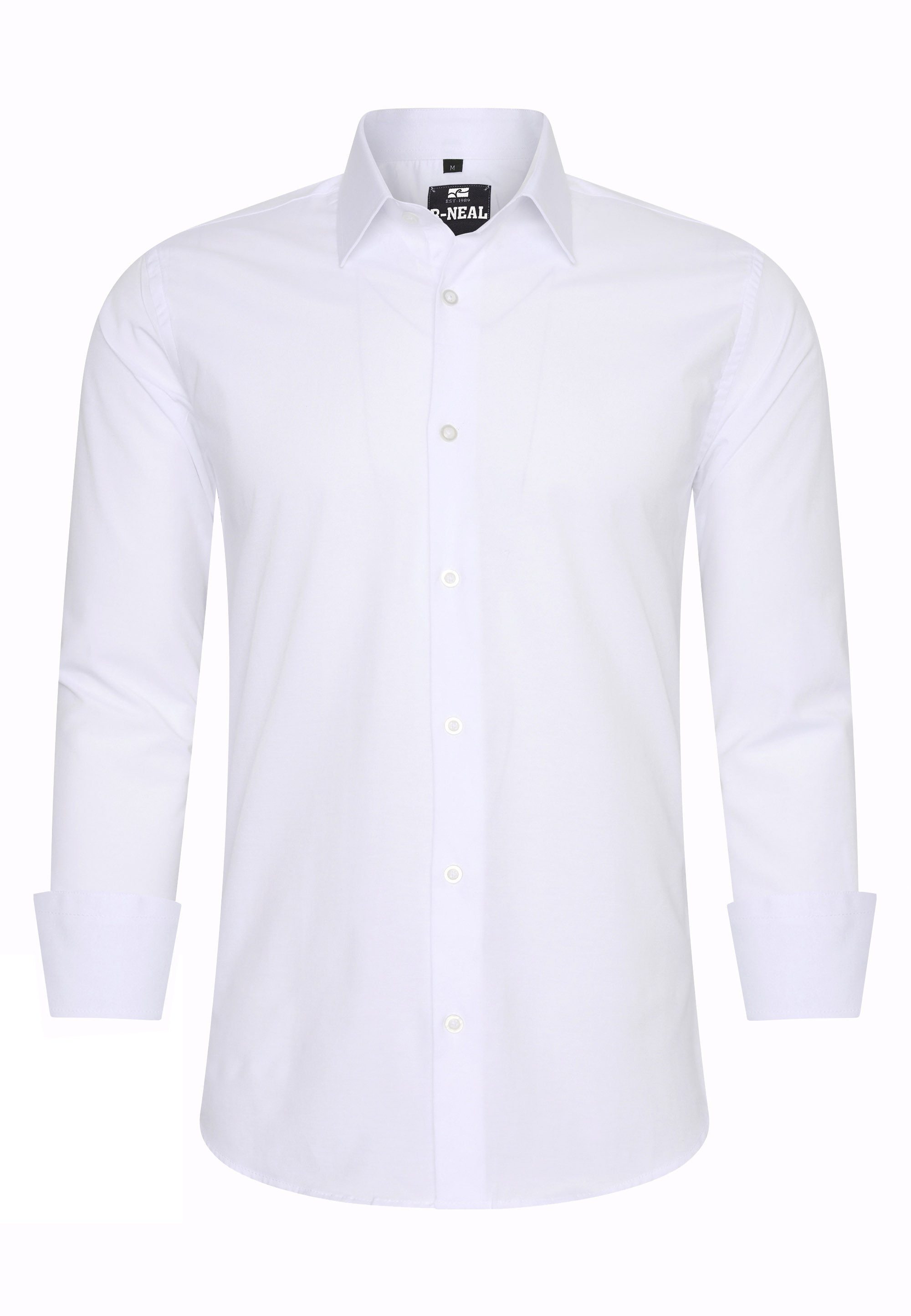 Businesshemd Herren Kontrast Hemd "R-NEAL" Hochzeit-Hemd Slim Fit Stretchhemd