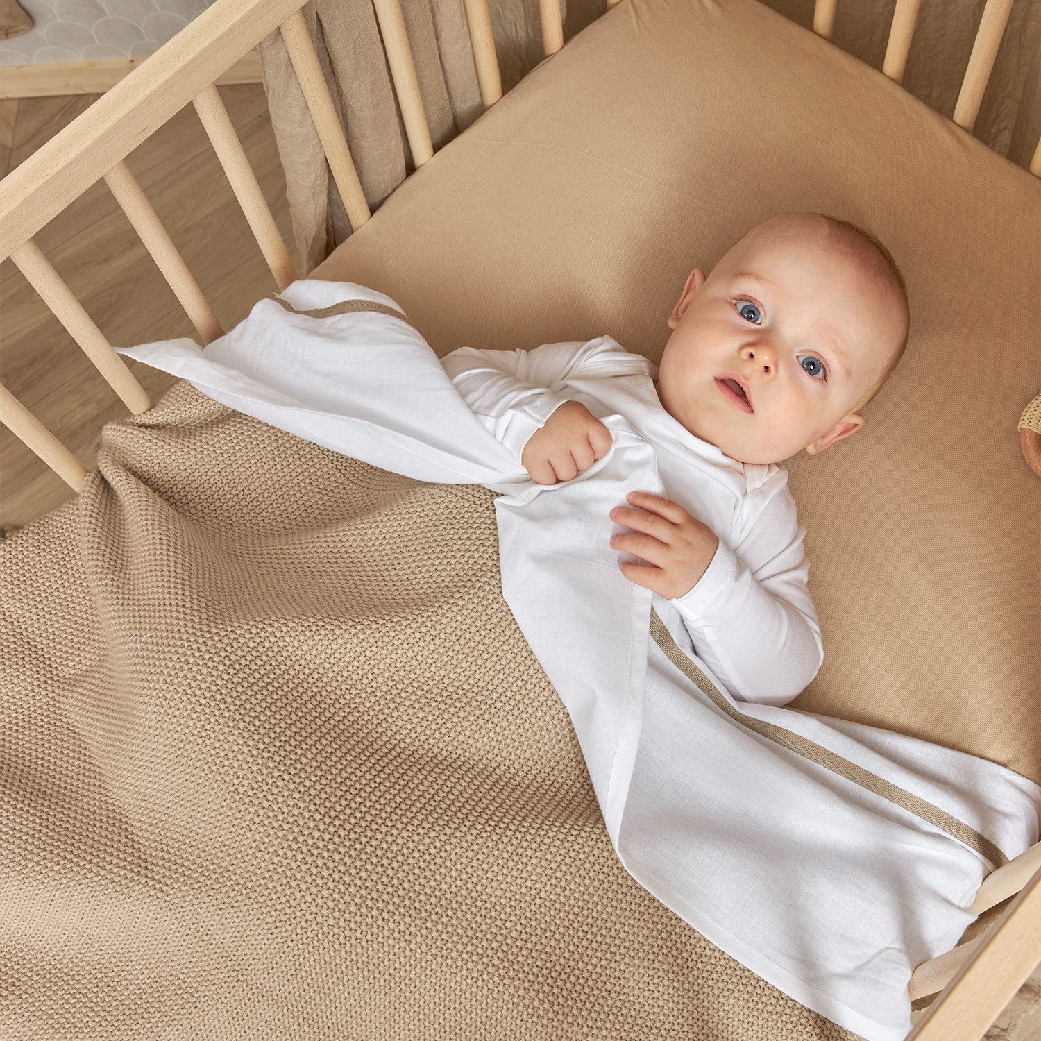 Meyco Baby Spannbettlaken 0 Sand, Jersey, günstig online kaufen