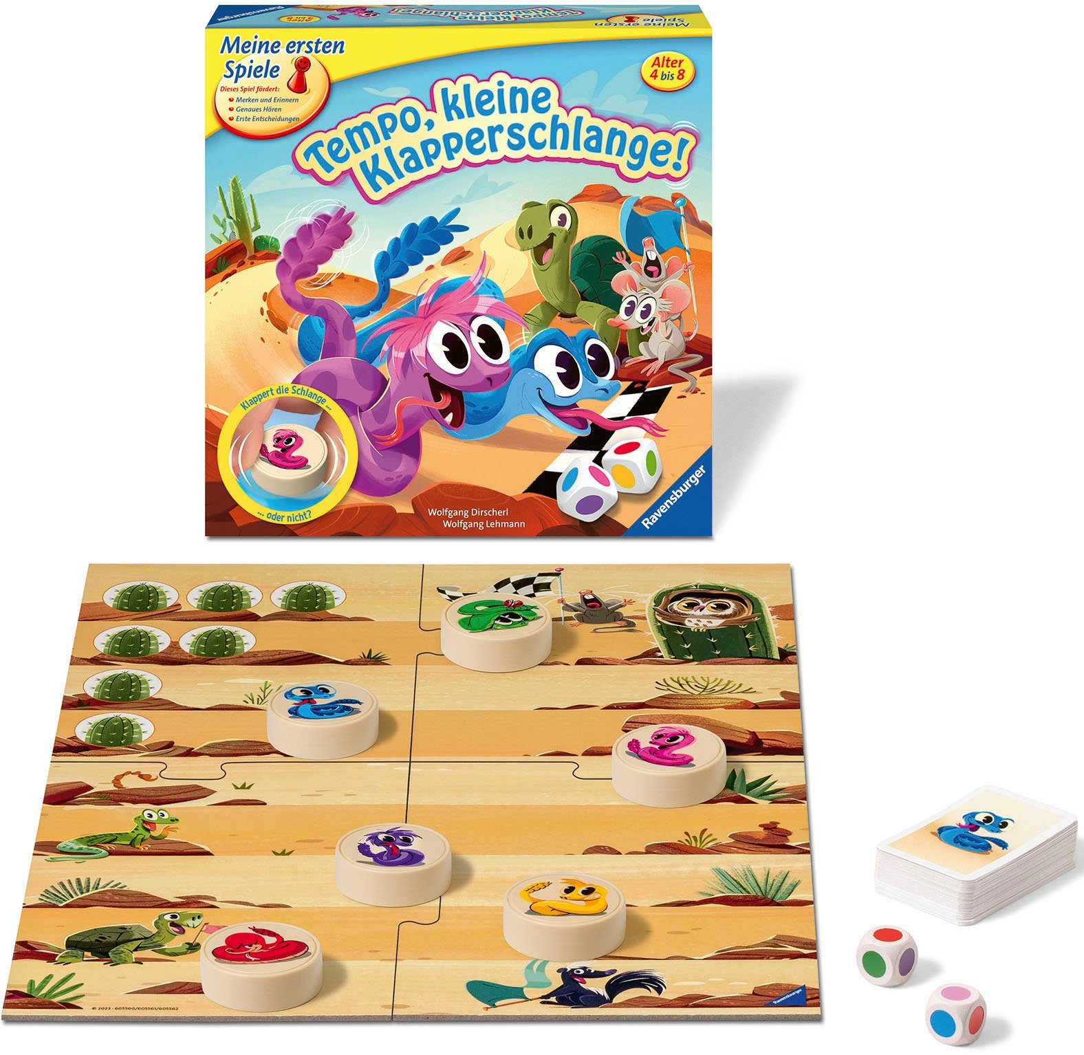 Ravensburger Spiel, Kinderspiel Tempo, kleine Klapperschlange!, FSC® - schützt Wald - weltweit; Made in Europe