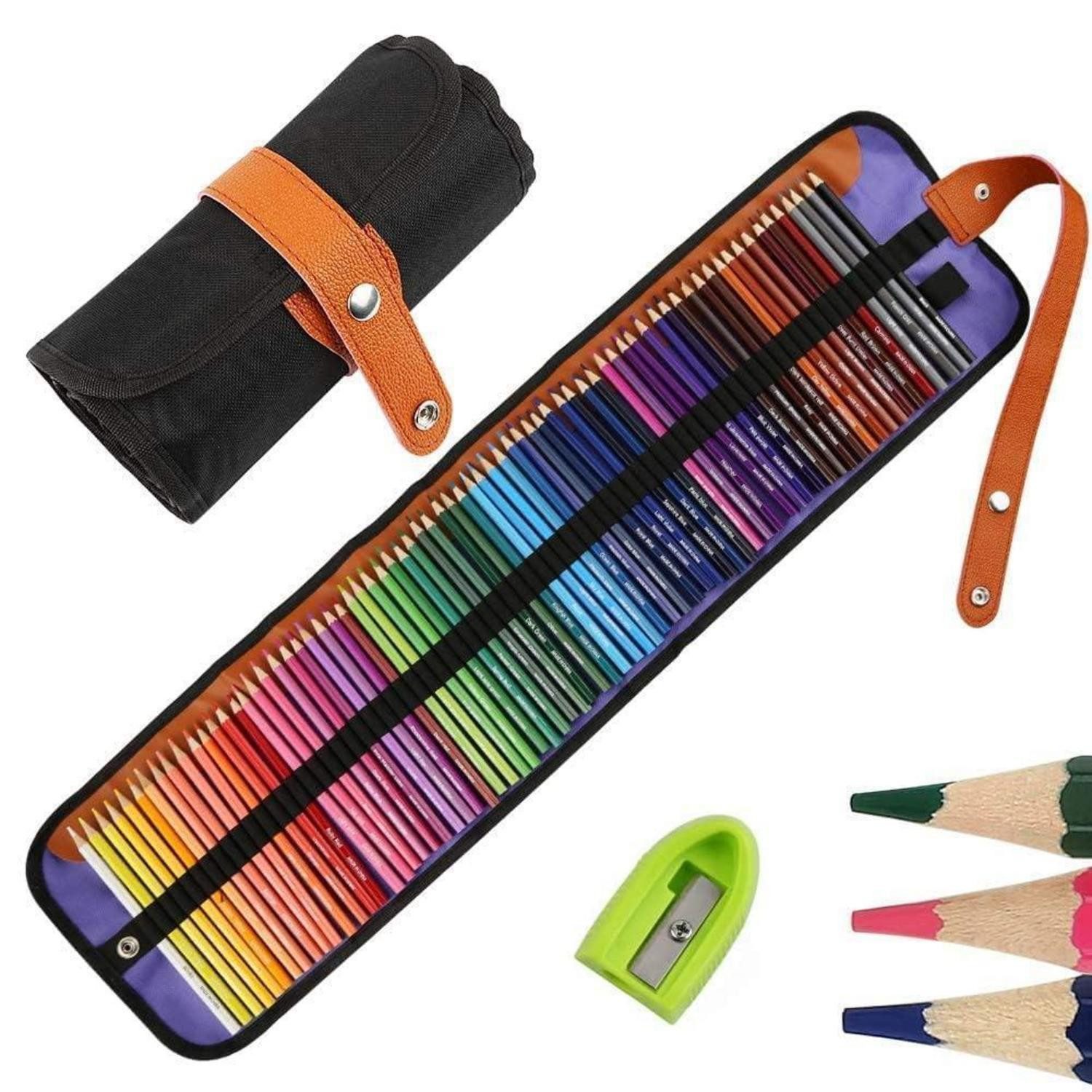 LuxusKollektion Buntstift Buntstifte Set 72 Farben Malen & Skizzen Rollmappe