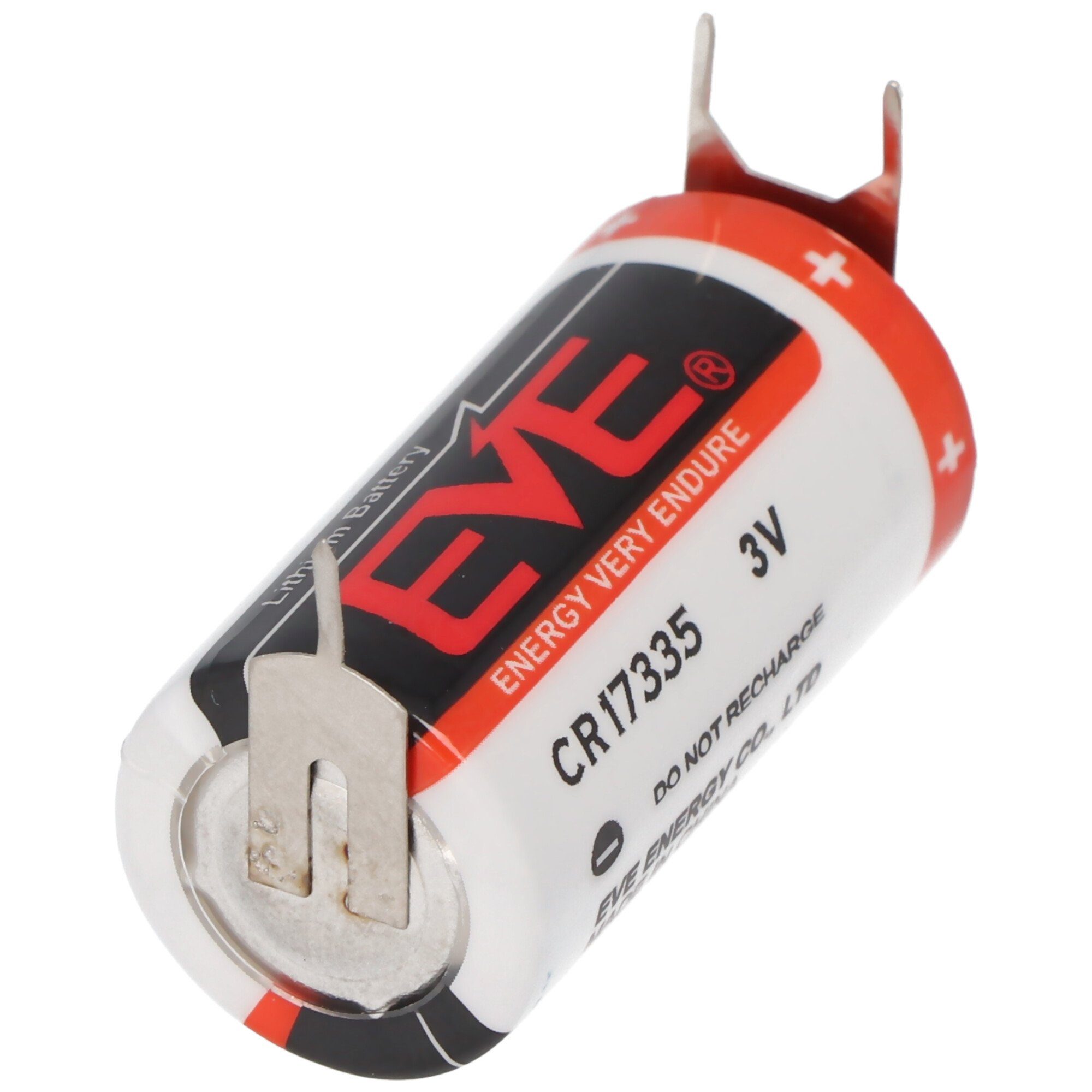 Abmessungen CR17335 1550mAh EVE Batterie Batterie Volt 3 mit EVE 33, Baugröße 2/3A