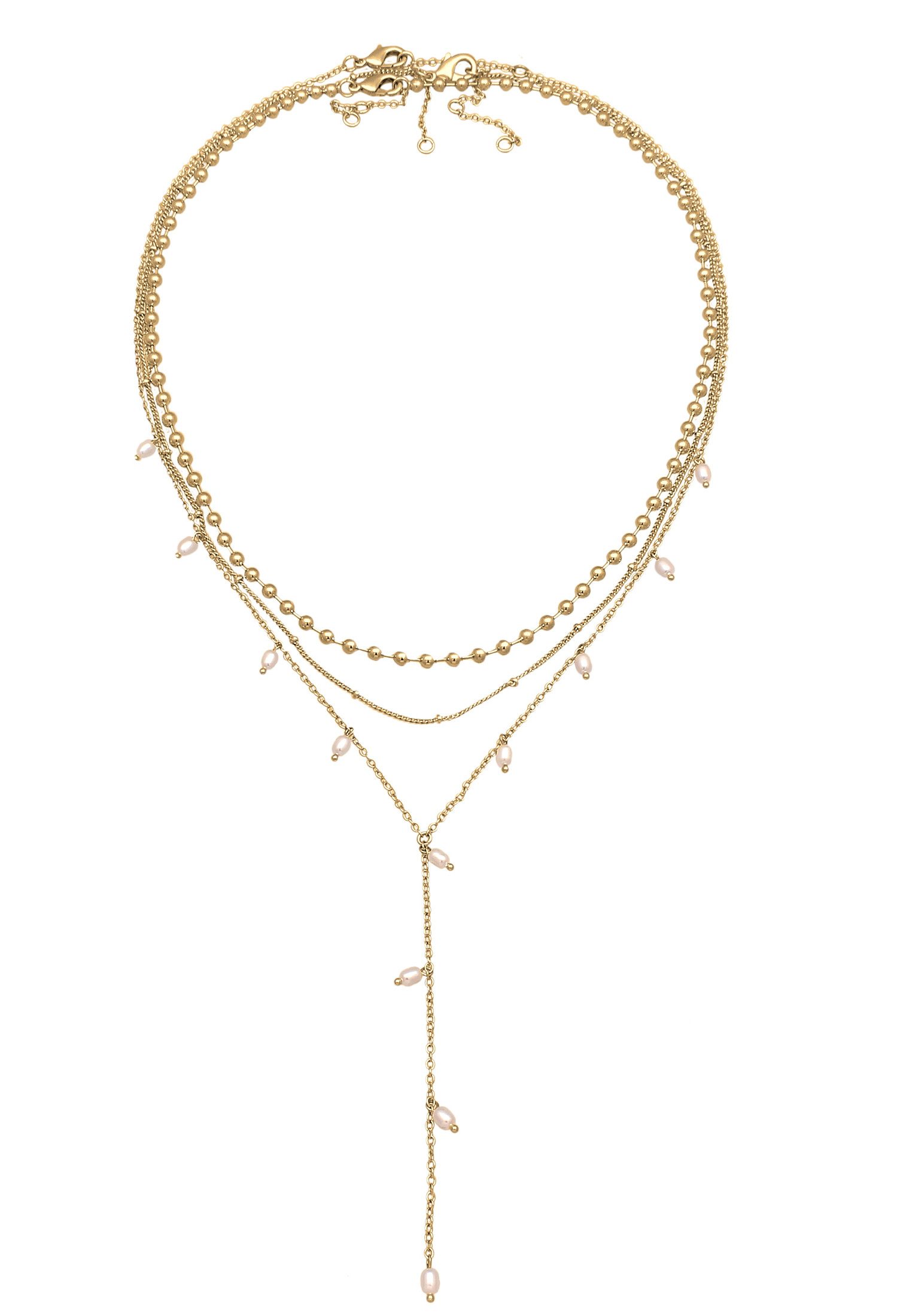 Elli Ketten-Set Y-Kette Layer Kugel Perlen günstig online kaufen