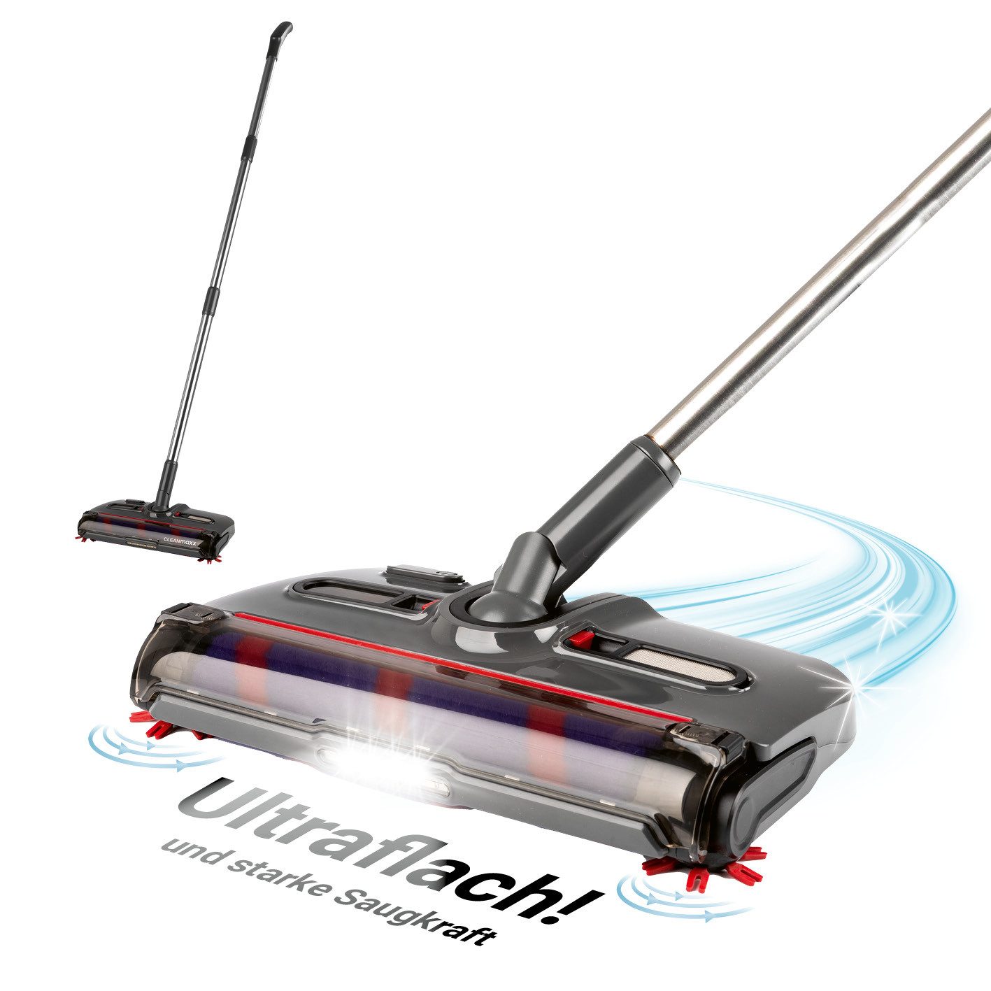 CLEANmaxx Akkubesen mit Licht 3,7V