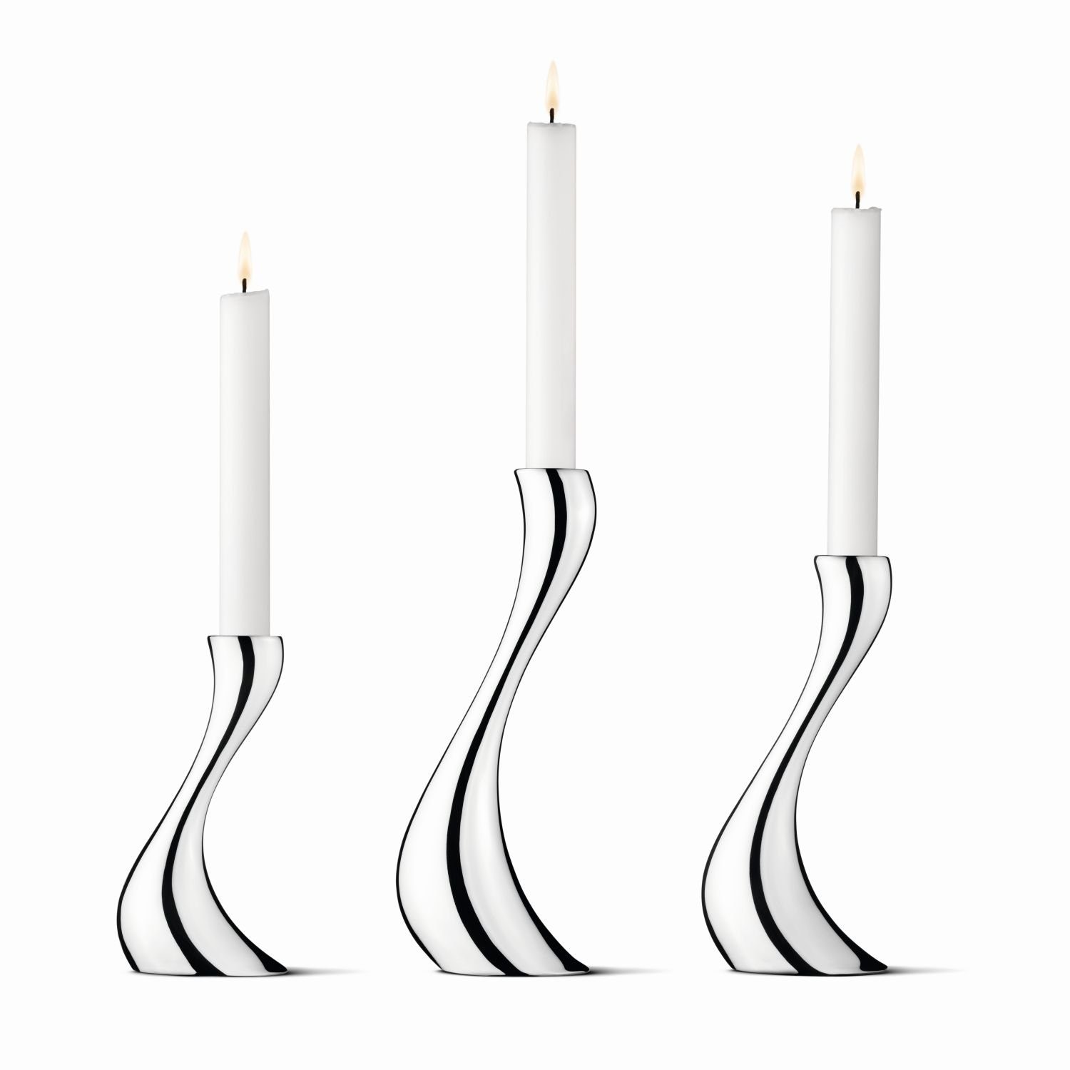 Georg Jensen Cobra Kerzenhalter-Set Kerzenhalter (3er Set)