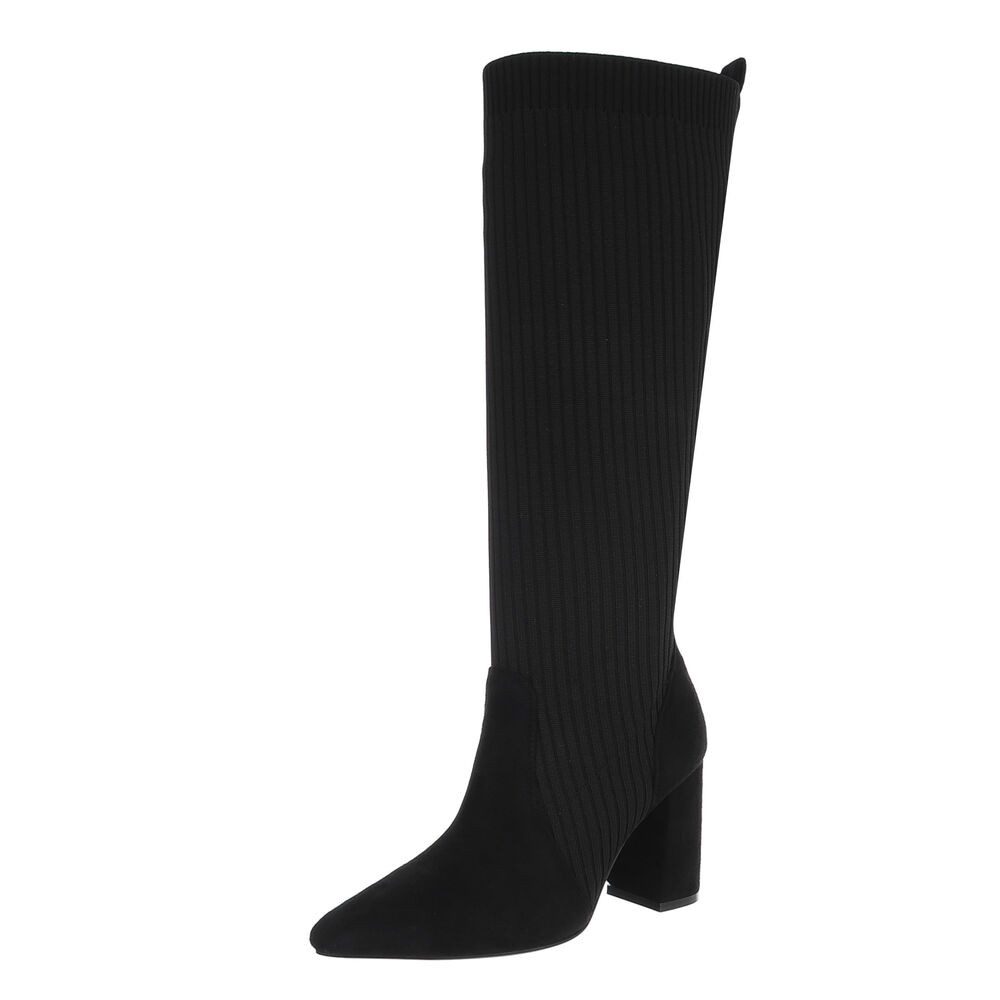 Ital-Design Damen Elegant High-Heel-Stiefel (87124685) Blockabsatz günstig online kaufen