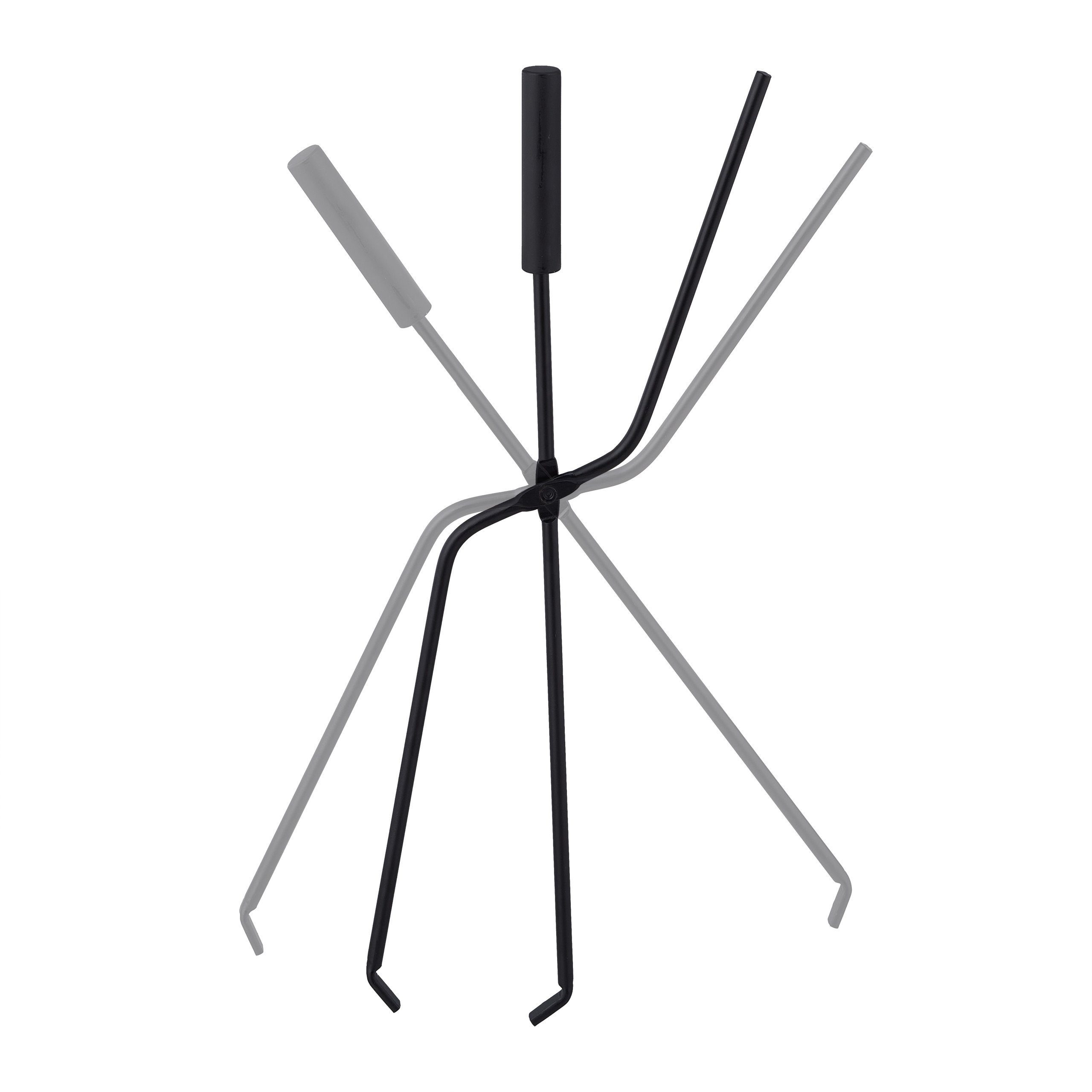 relaxdays Kamingarnitur 5-teiliges Kaminbesteck in Schwarz