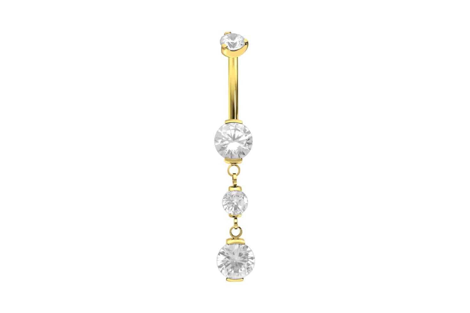 PIERCINGLINE Bauchnabelpiercing Titan Mini Bananabell mit Innengewinde 4 KR günstig online kaufen