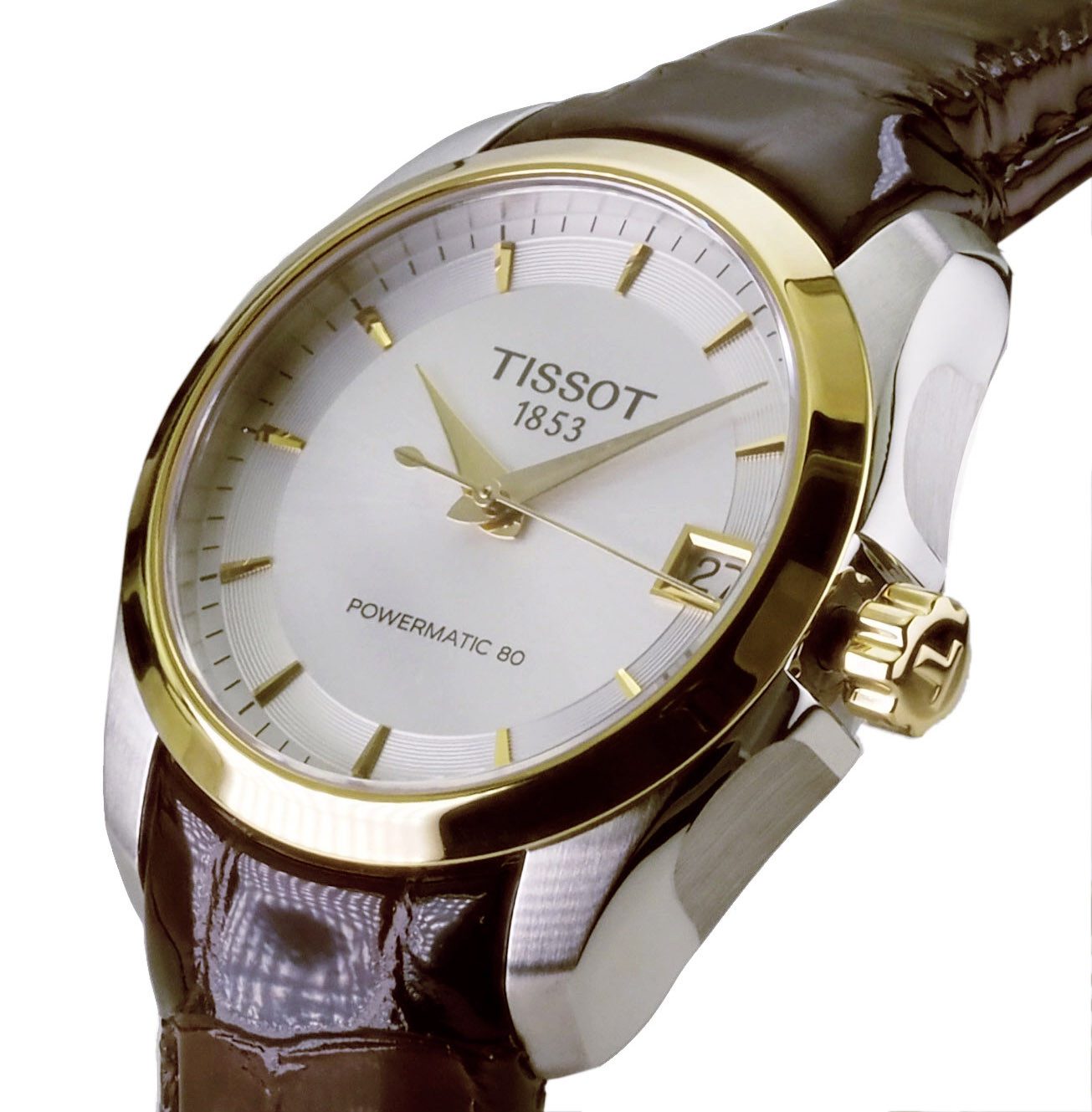 Tissot Automatikuhr schweizer Damen Uhr 33 mm Ø T0352072603100 Powermatic 80 Powermatic 80, Saphirglas, Glasboden, Gangreserve bis 80 Std.