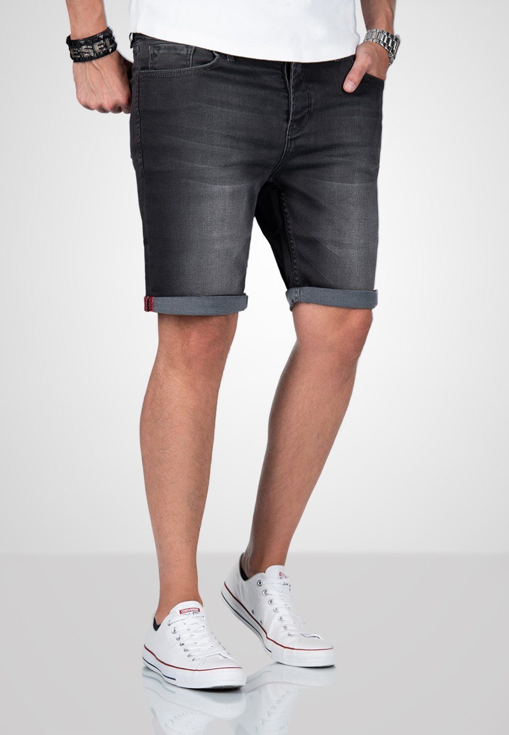 Alessandro Salvarini Shorts ASDomerikoo mit Knopfverschluss günstig online kaufen